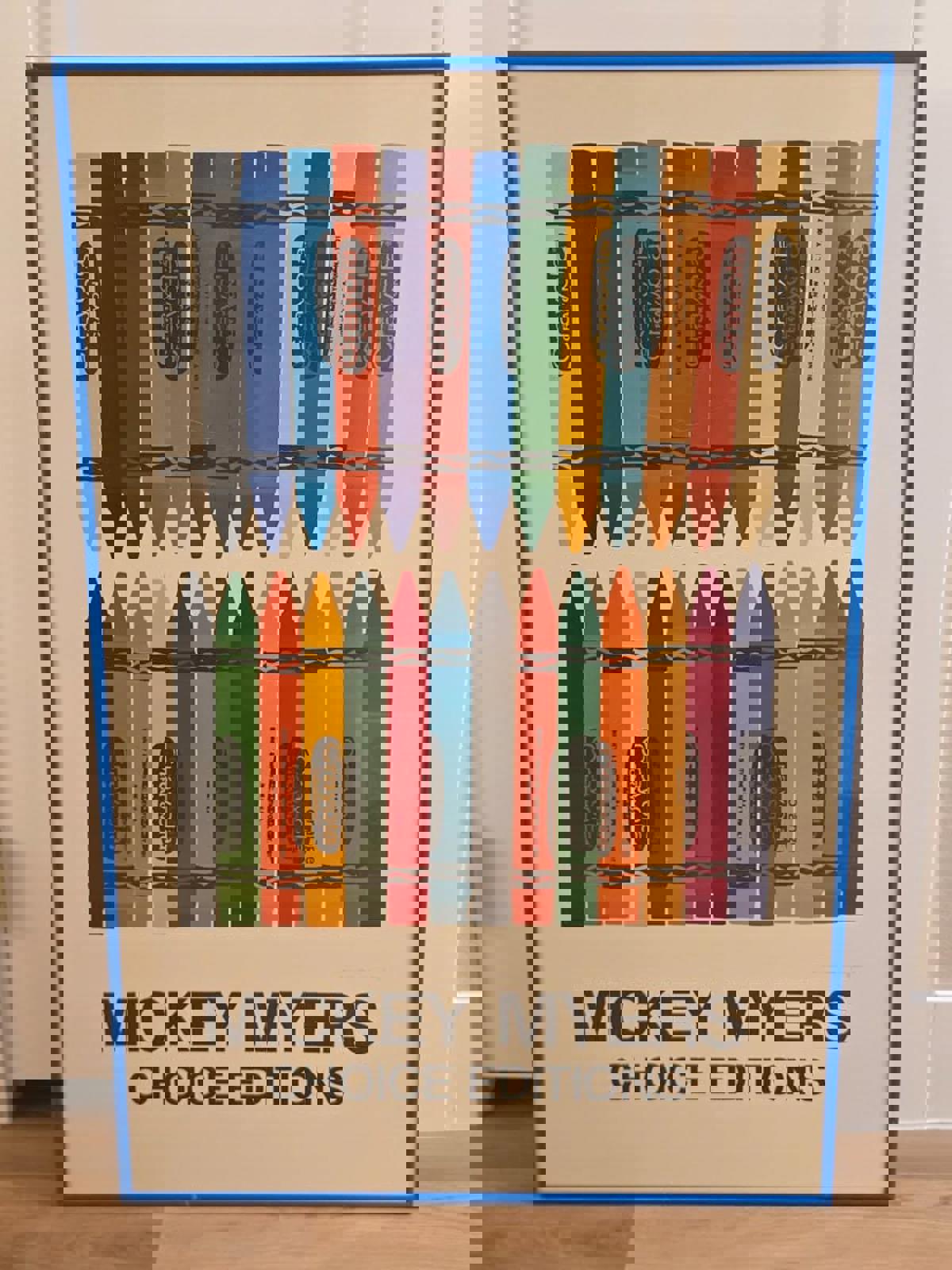 Vintage Mickey Myers "Even More..."Crayola Crayon Pop-Art Poster