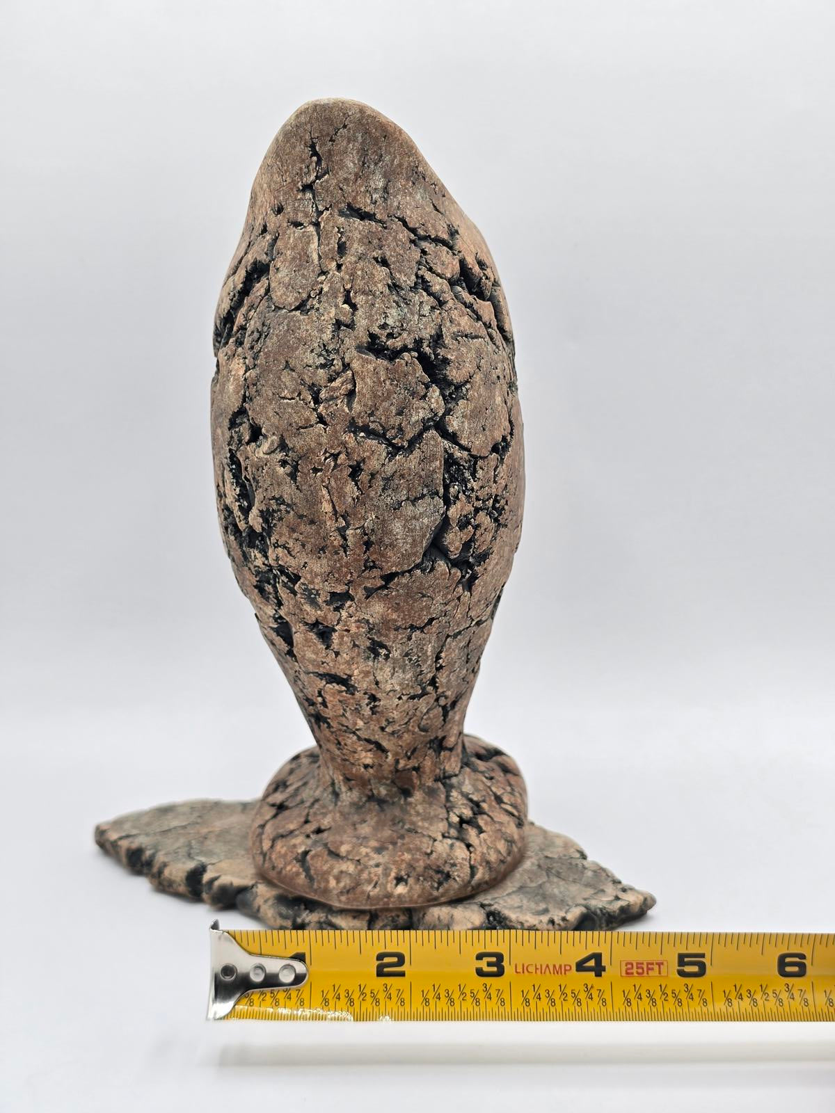 Iconic Stan Langtwait Pottery Lava Stone Pitcher and Stand