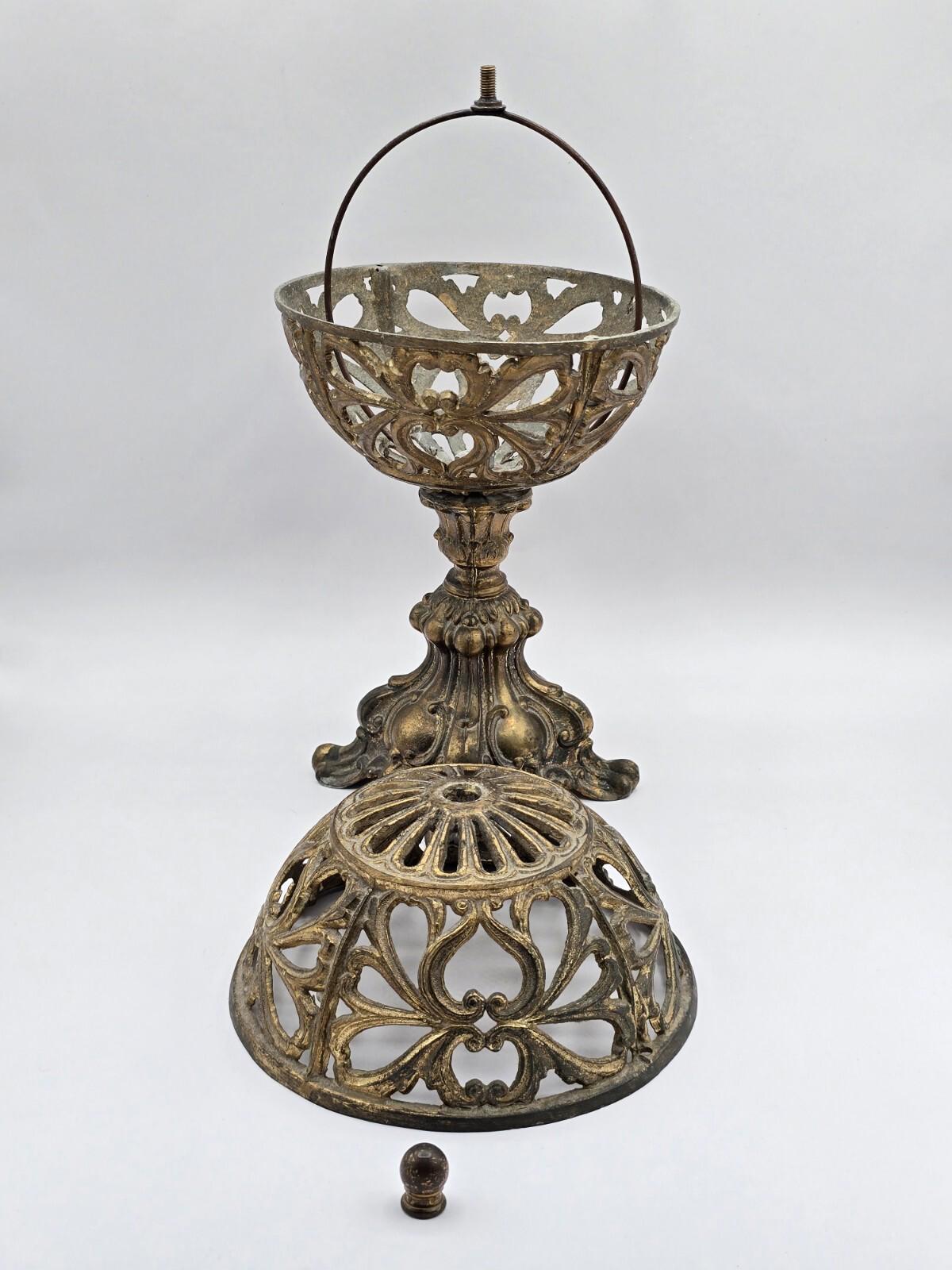 Vintage Metal Globe w/ Gold Gilting