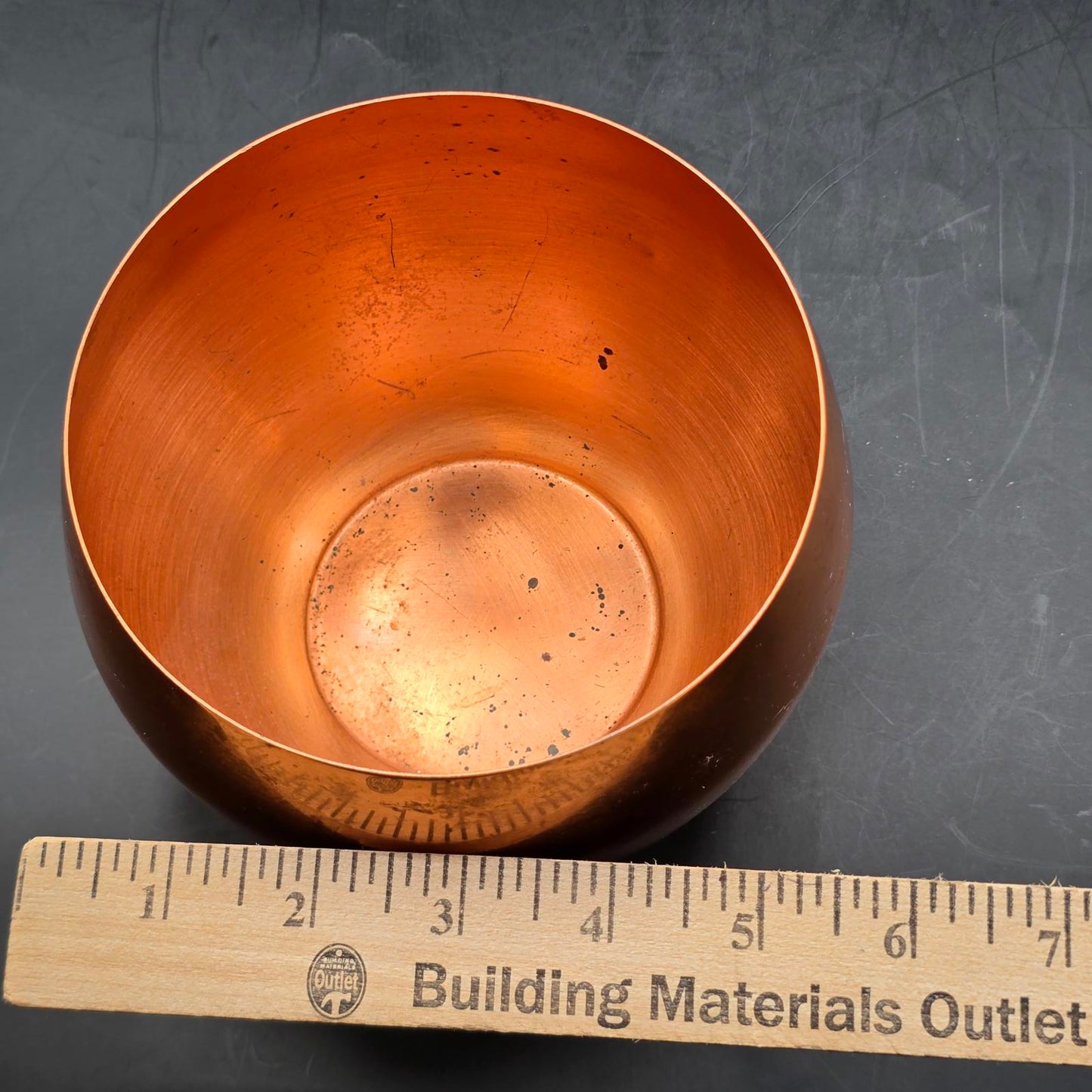 Vintage Coppercraft Guild Solid Copper Violet Bowl