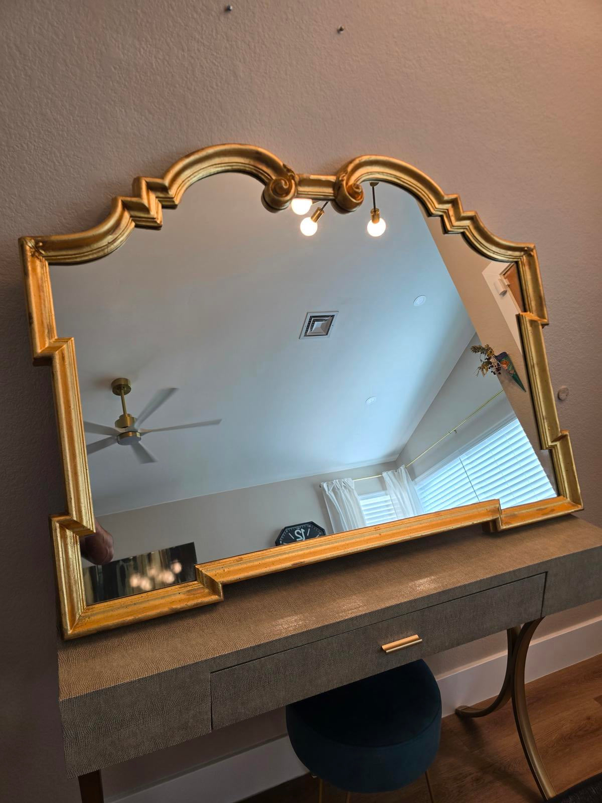 Ethan Allen Italian Hollywood Regency Style Mirror