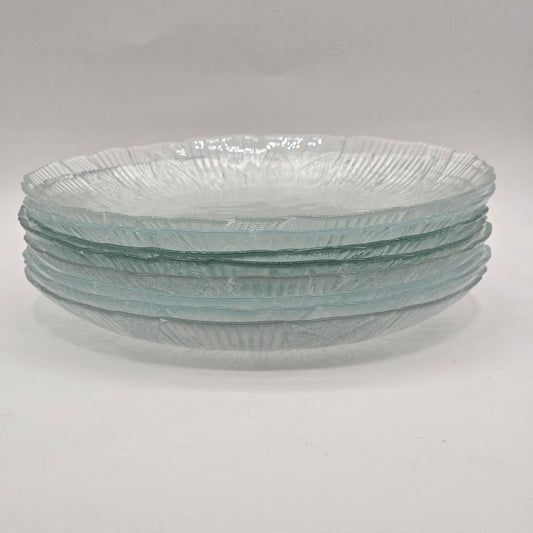 Arcoroc Canterbury Crocus Clear Glass Salad/Dessert Plates - Set of 8