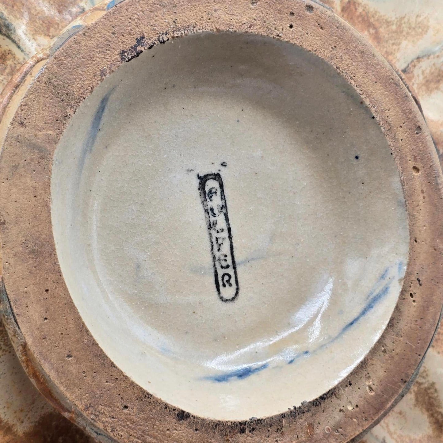 Vintage/Antique Fulper Footed Bowl with Fluted Sides