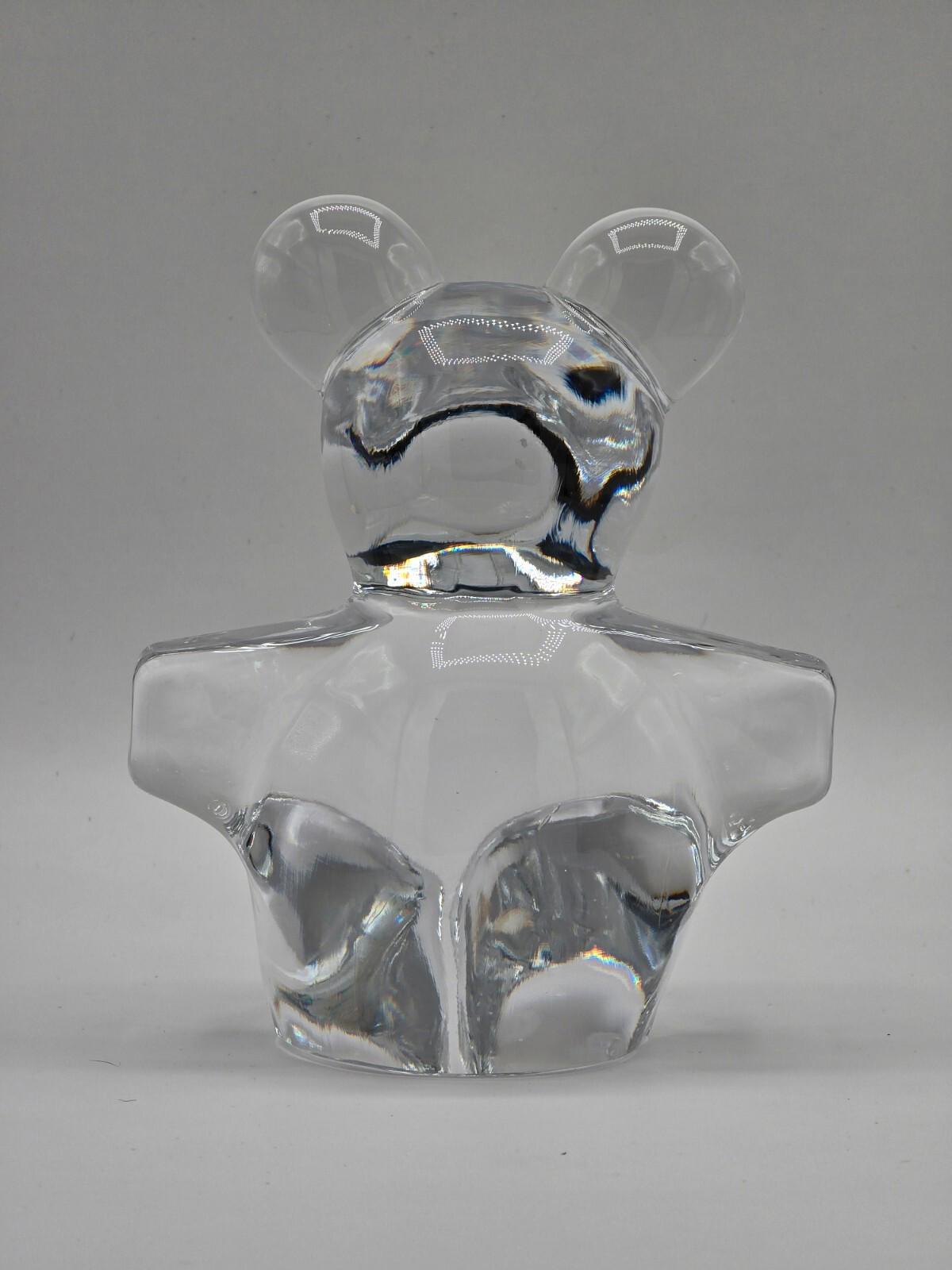 Beautiful French Daum Crystal Teddy Bear