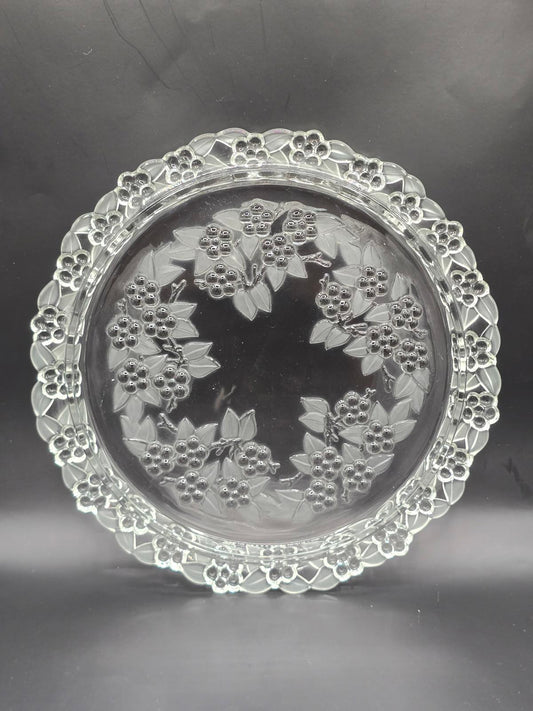 Mikasa Carmen Satiniert 13" Cake Plate Produced by Walther Glas