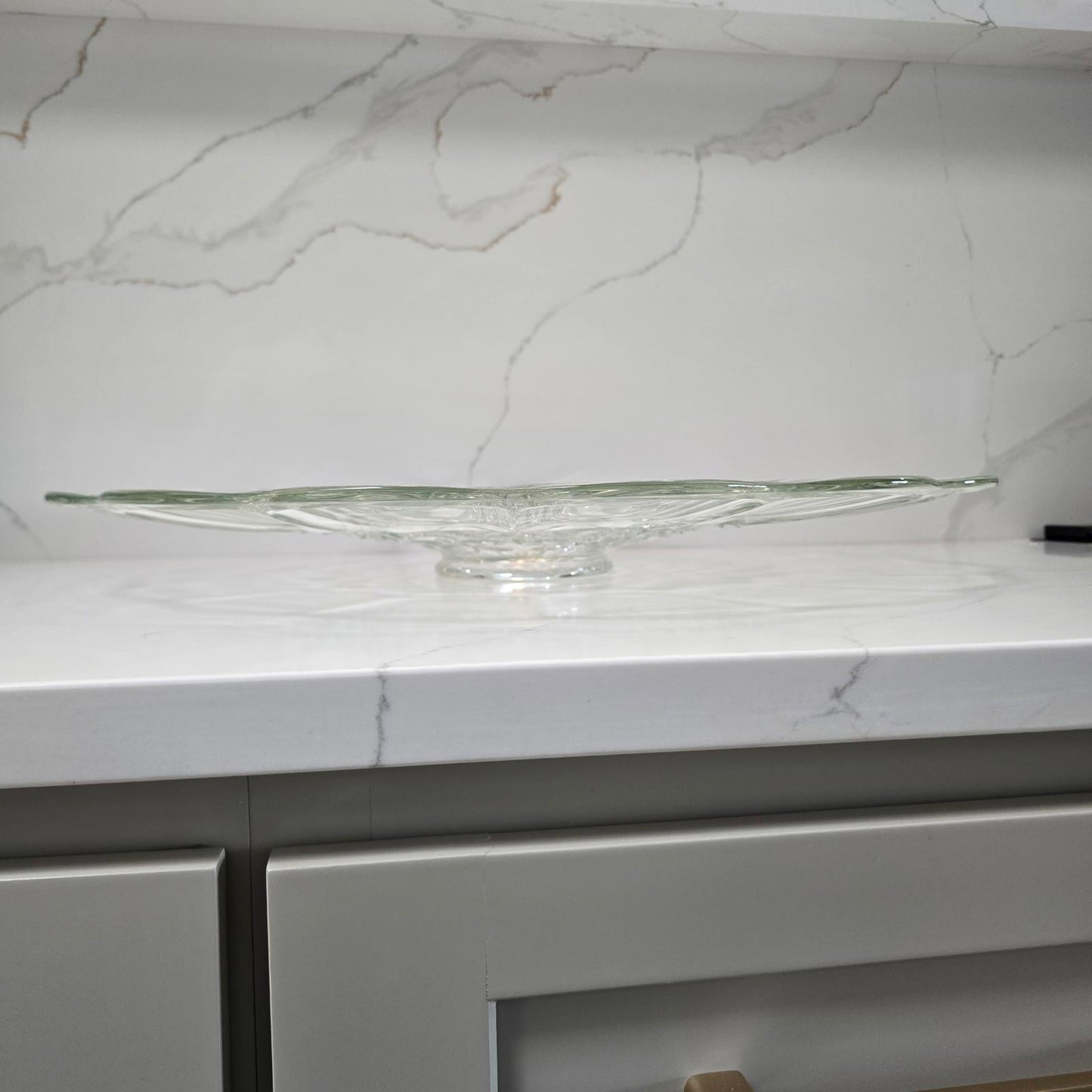 Vintage Large L.E. Smith Glass Dominion Platter