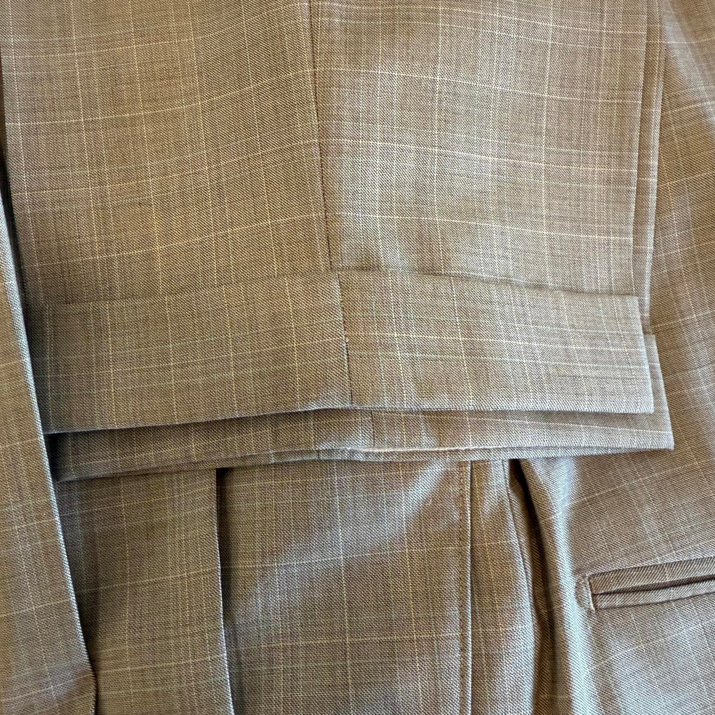 Faconnable Designer Men's Light Taupe Suit