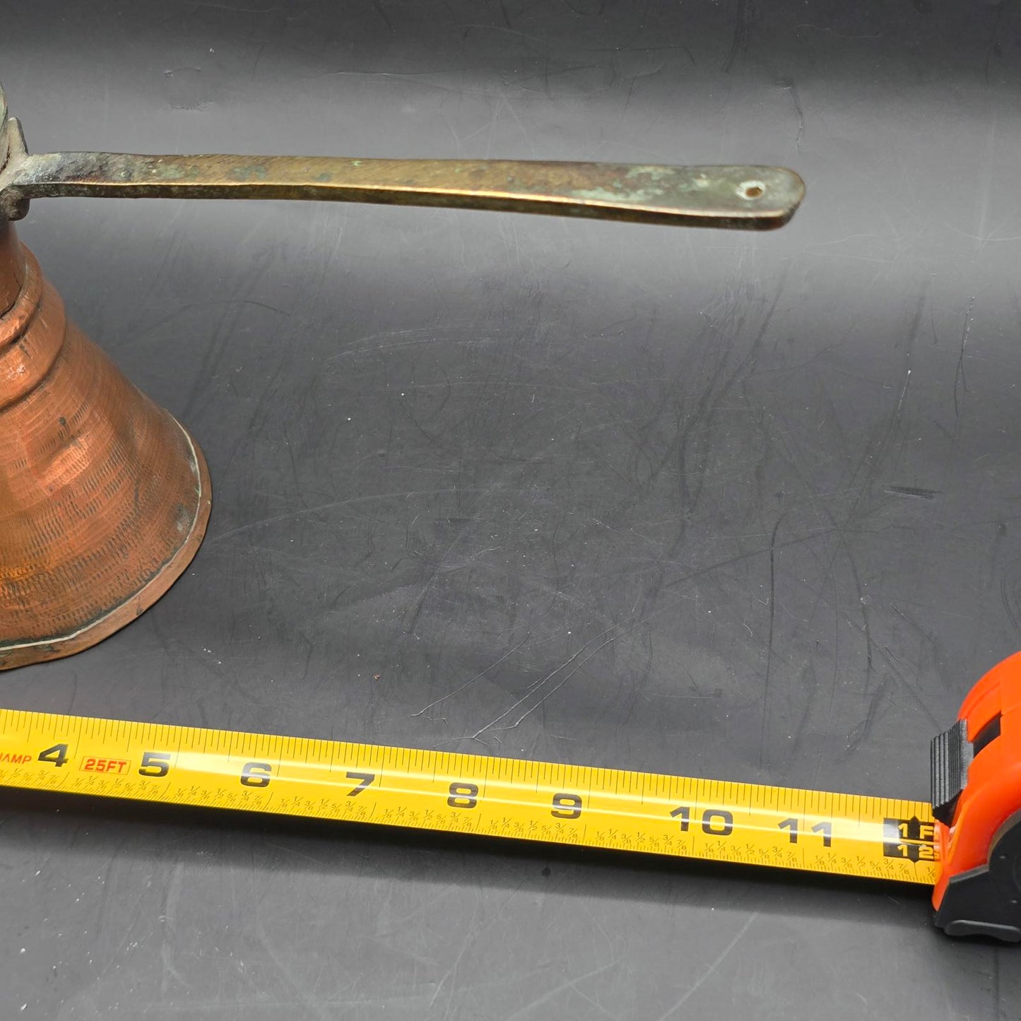 Vintage/Antique Copper Turkish Coffee Pot with Brass Handle