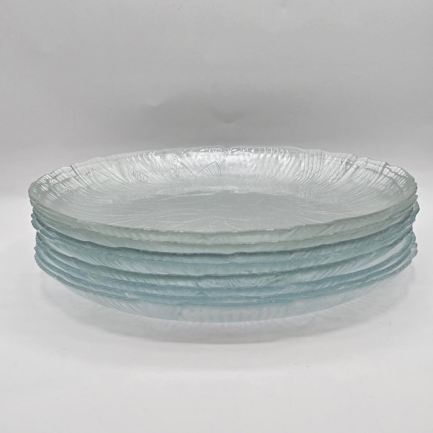 Arcoroc Canterbury Crocus Clear Glass Dinner Plates - Set of 8