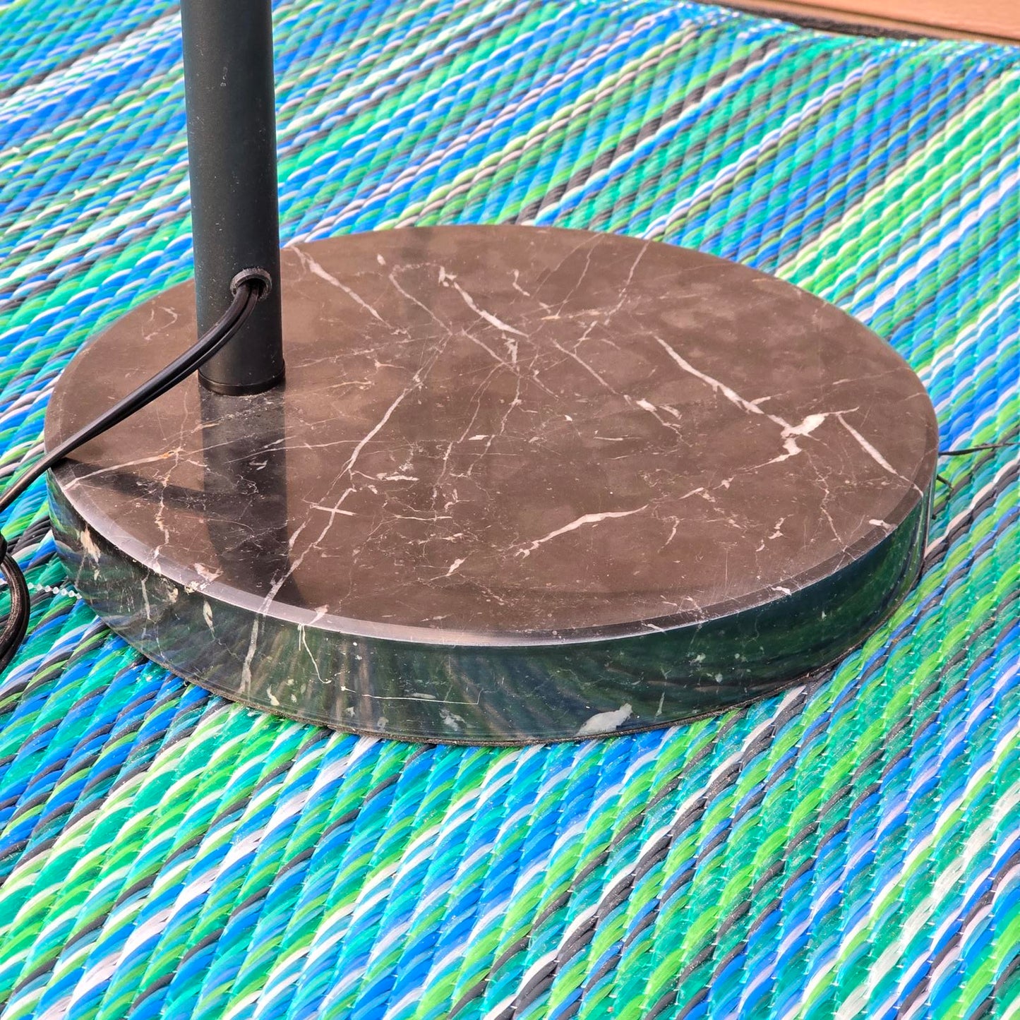 Mid Century Modern Arc Lamp with Marble Base