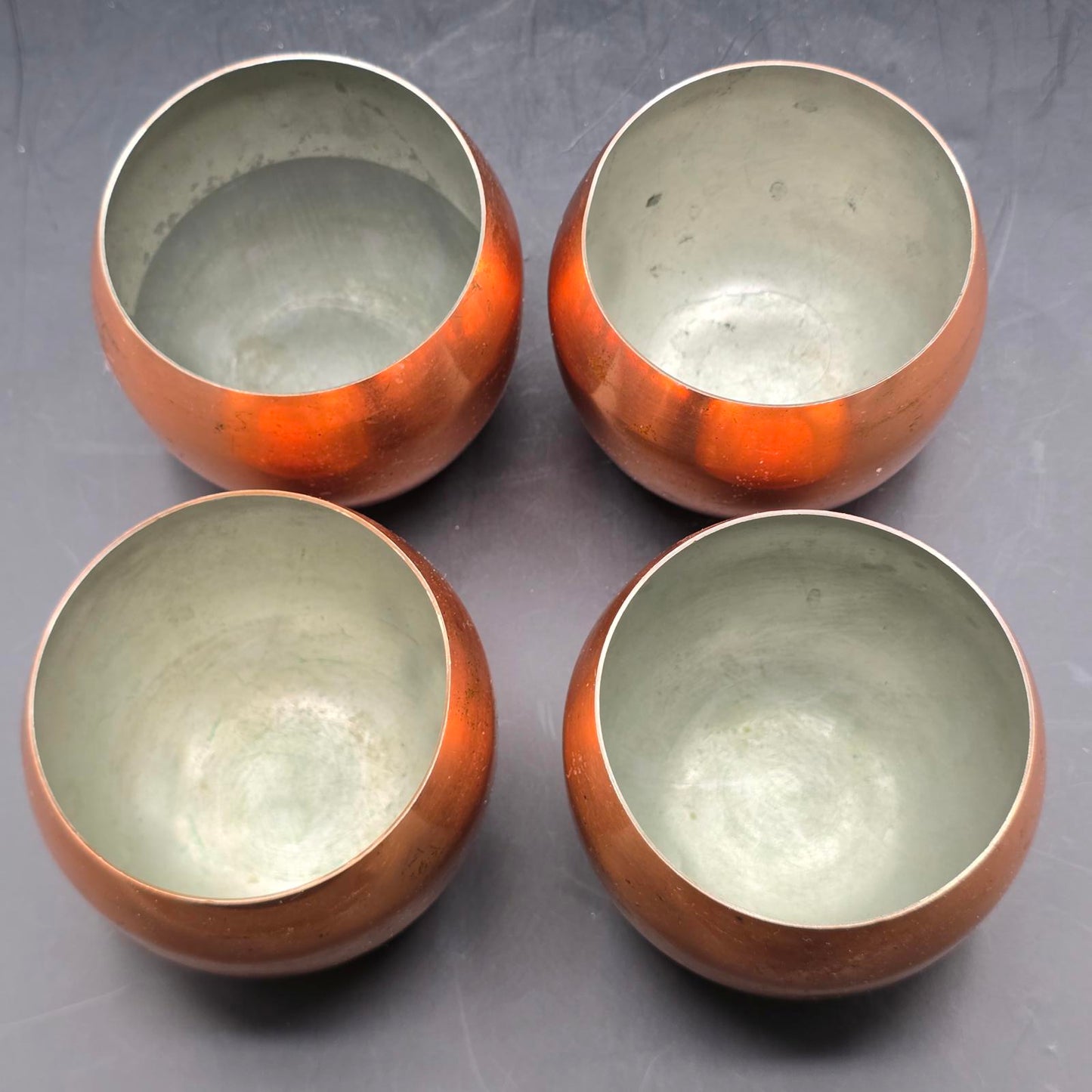 Vintage Set of Coppercraft Guild "Roly-Poly" Cup