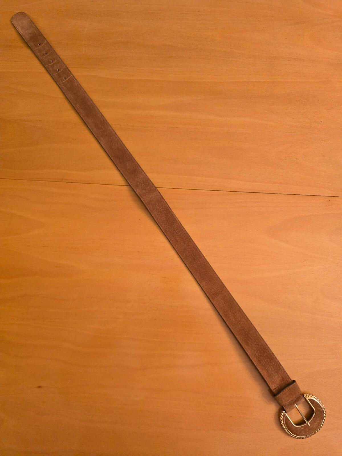 Omega Suede Brown Belt - Size 4/24 Large