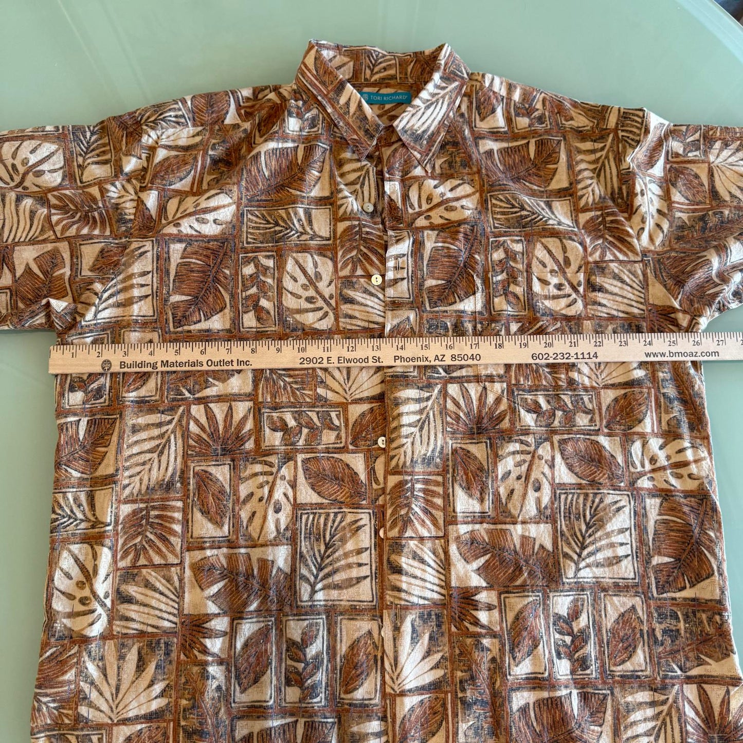 Tori Richard Men's Short Sleeve Hawaiian Shirt