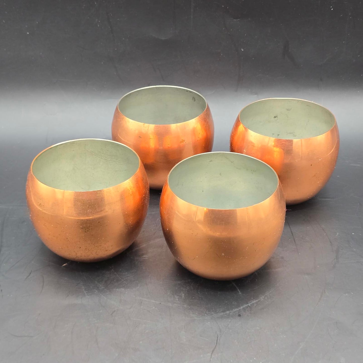 Vintage Set of Coppercraft Guild "Roly-Poly" Cup