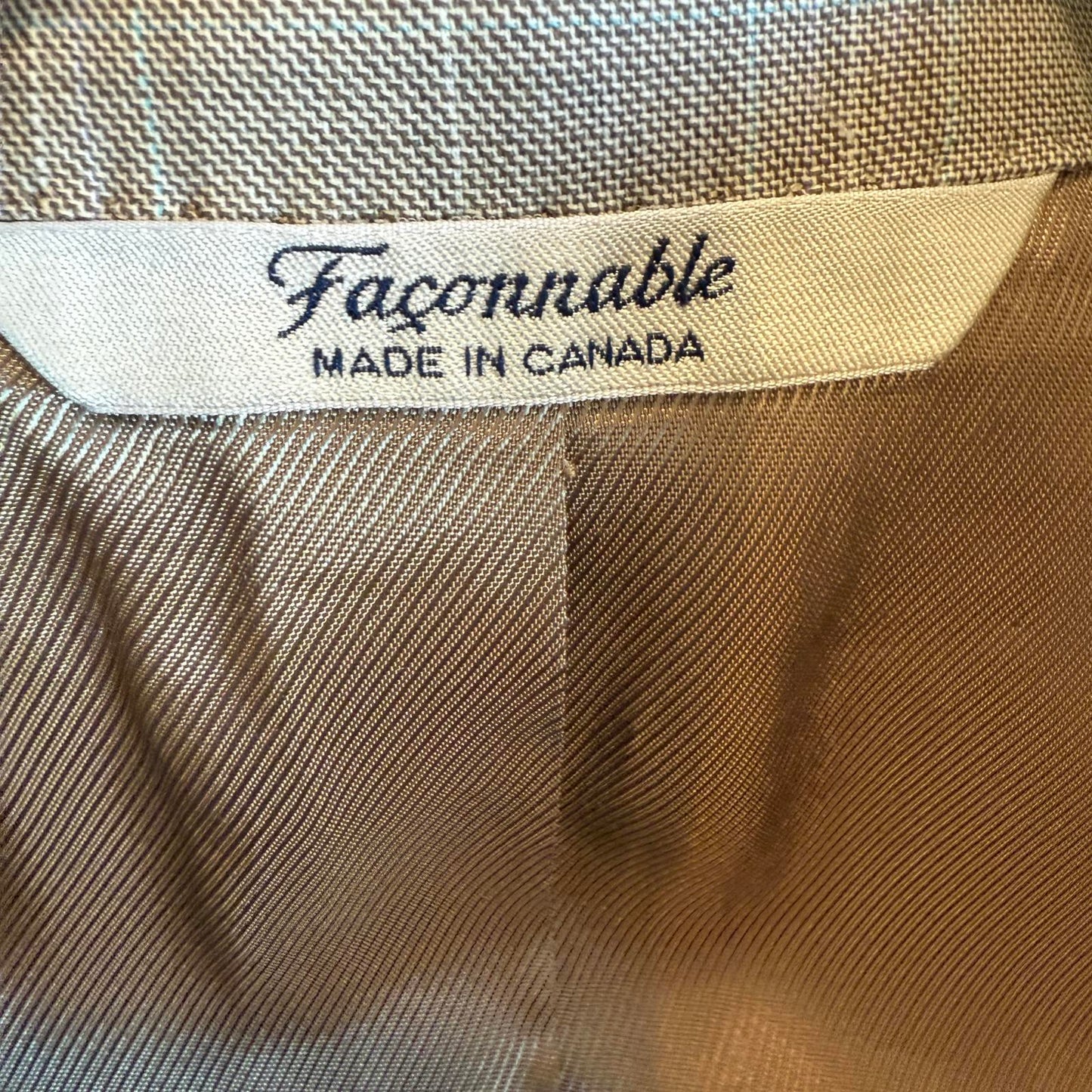 Faconnable Designer Men's Light Taupe Suit