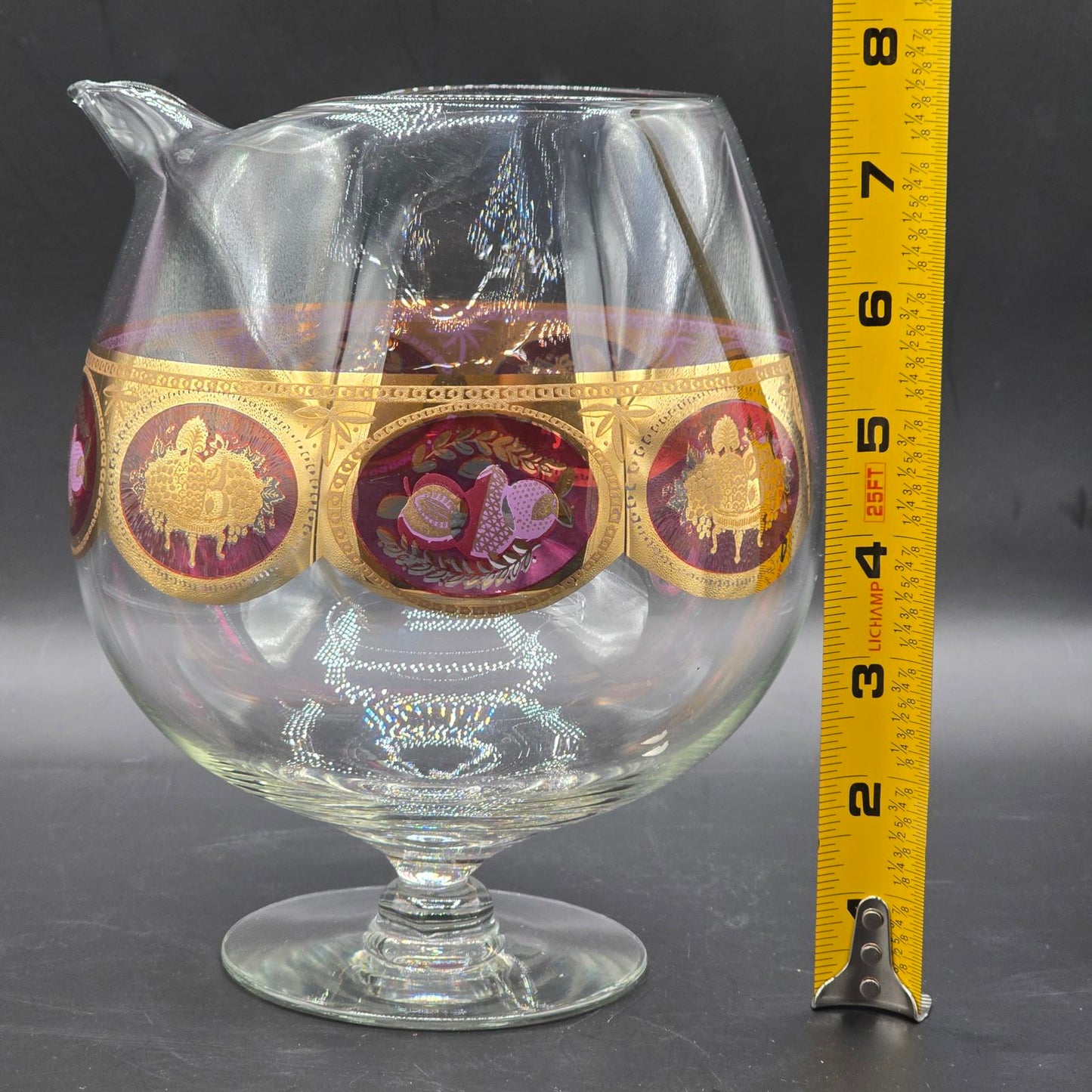 Vintage MCM Cera Bountiful Fruit Pitcher