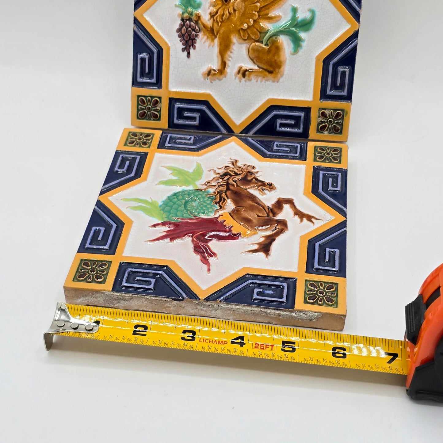 Antique Minton & Co Majolica Tiles