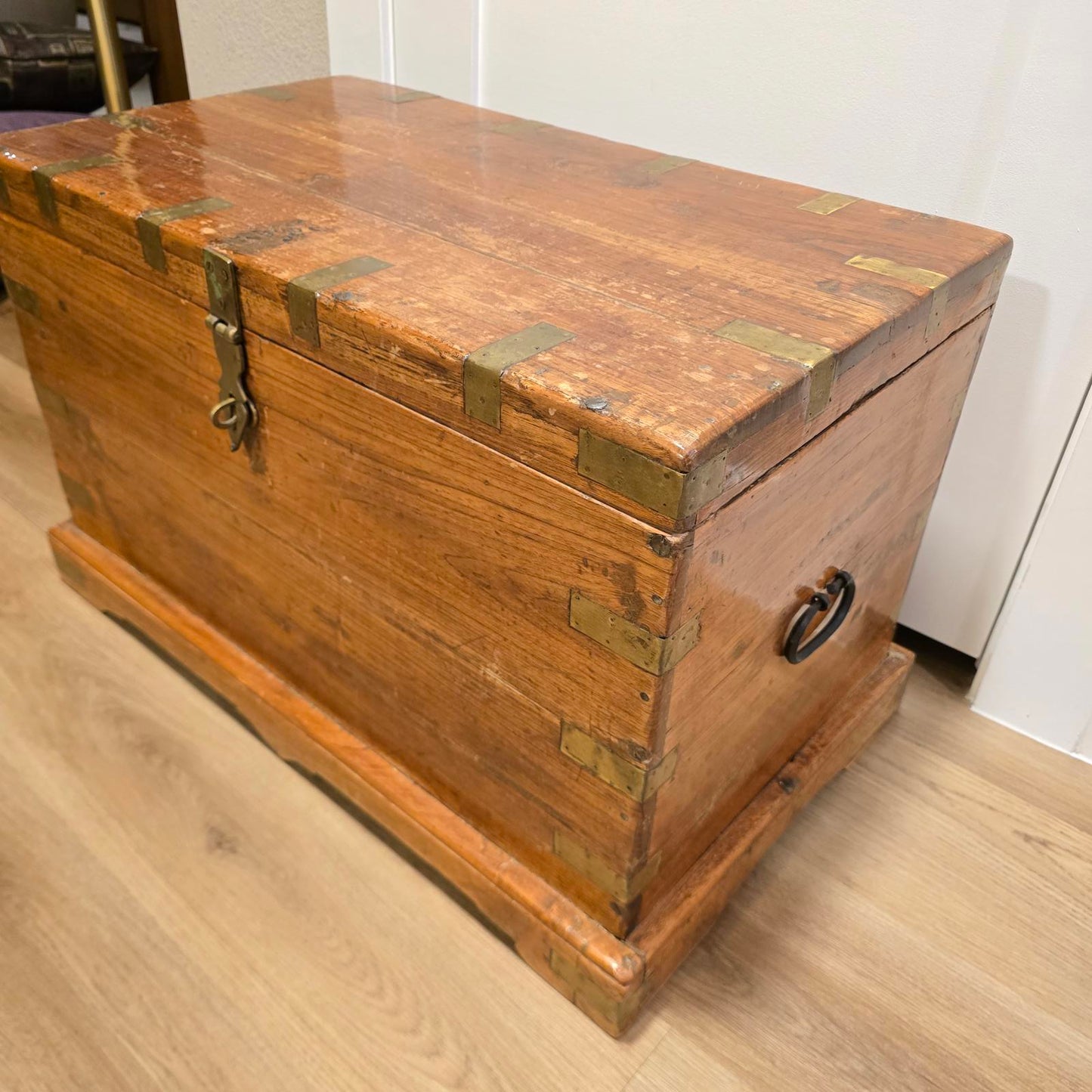 Vintage/Antique Campaign-Naval Travel Trunk