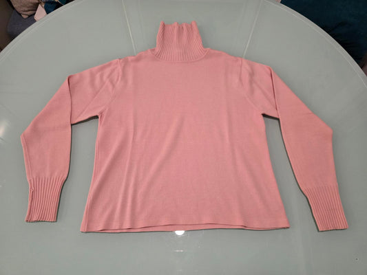 Talbots Women's Soft Rose Turtleneck Sweater