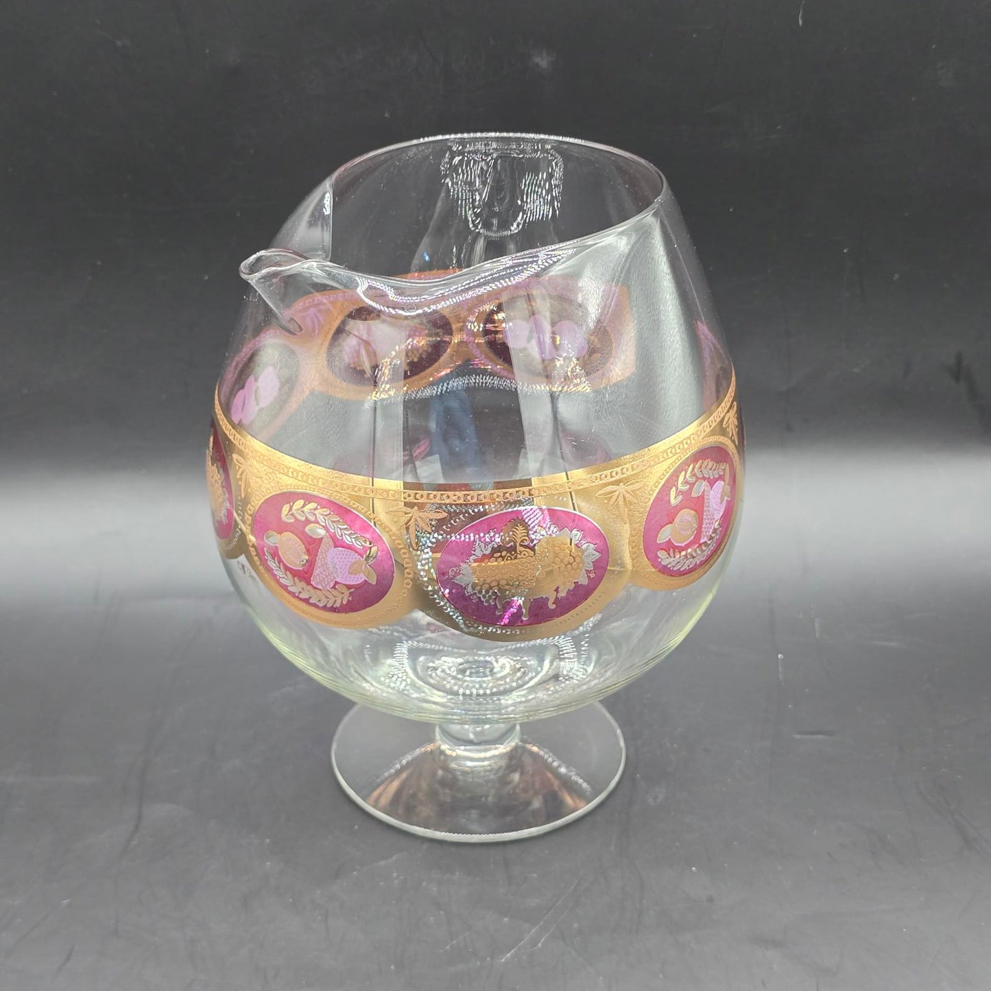 Vintage MCM Cera Bountiful Fruit Pitcher