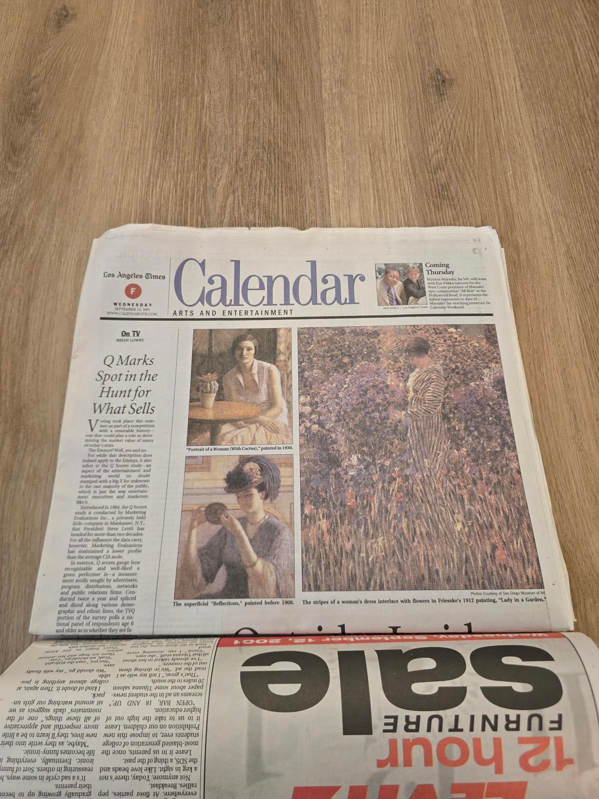 Los Angeles Times and USA Today- "Act of War" 9/12/2001