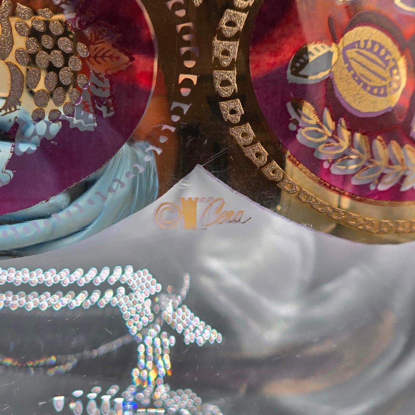 Vintage MCM Cera Bountiful Fruit Pitcher