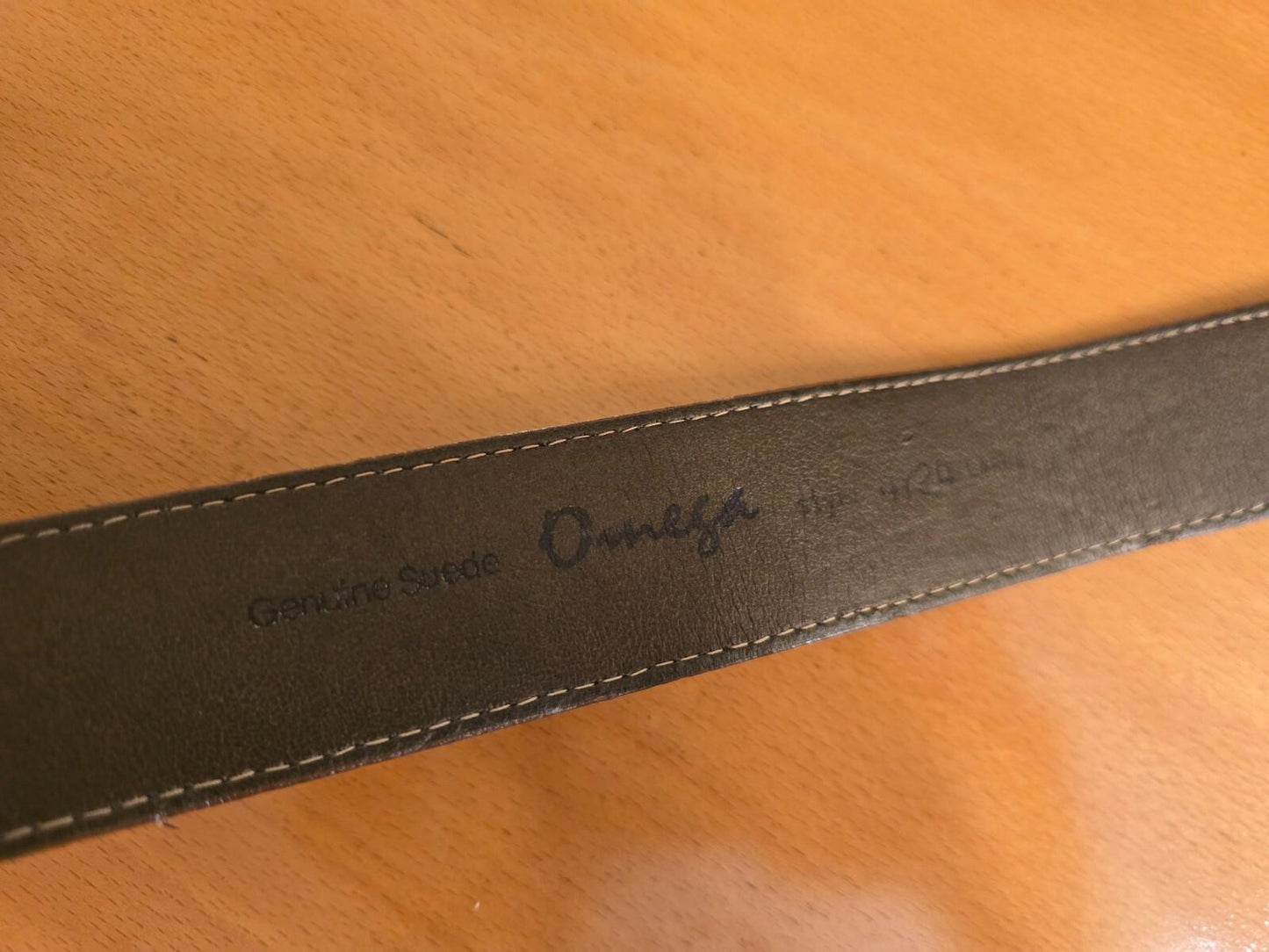 Omega Suede Brown Belt - Size 4/24 Large