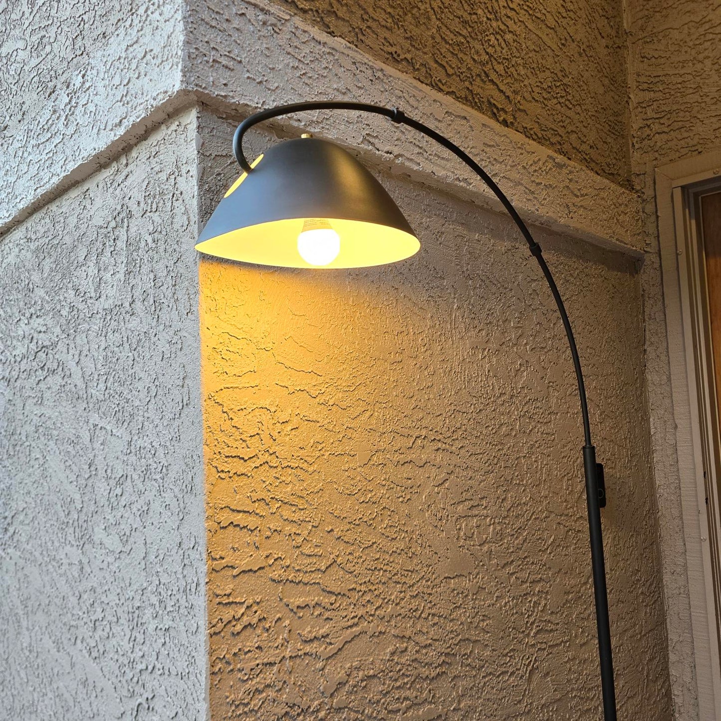 Mid Century Modern Arc Lamp with Marble Base