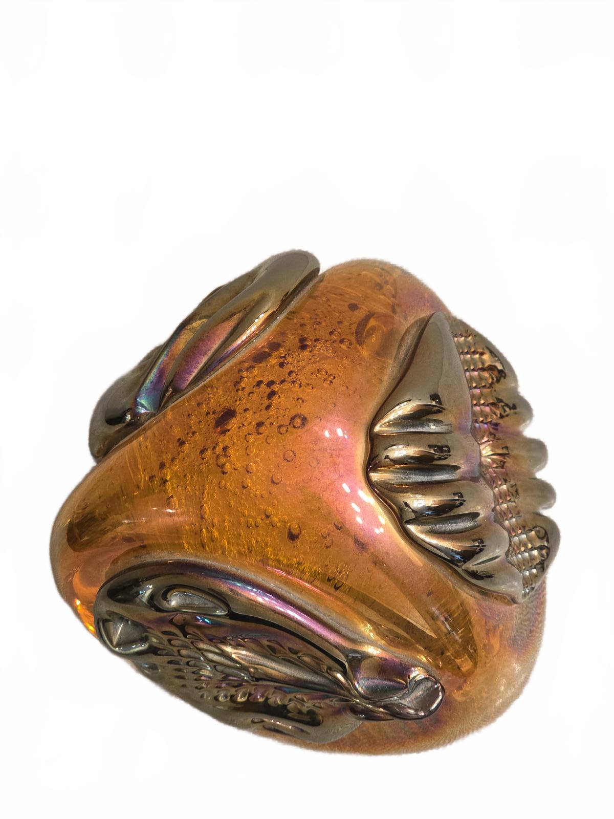 Rollin Karg Magnum Art Glass Paperweight Sculpture