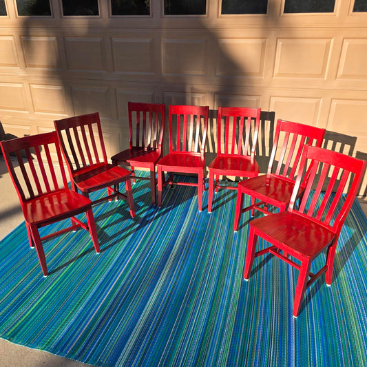 Pottery Barn Schoolhouse Chairs (7)