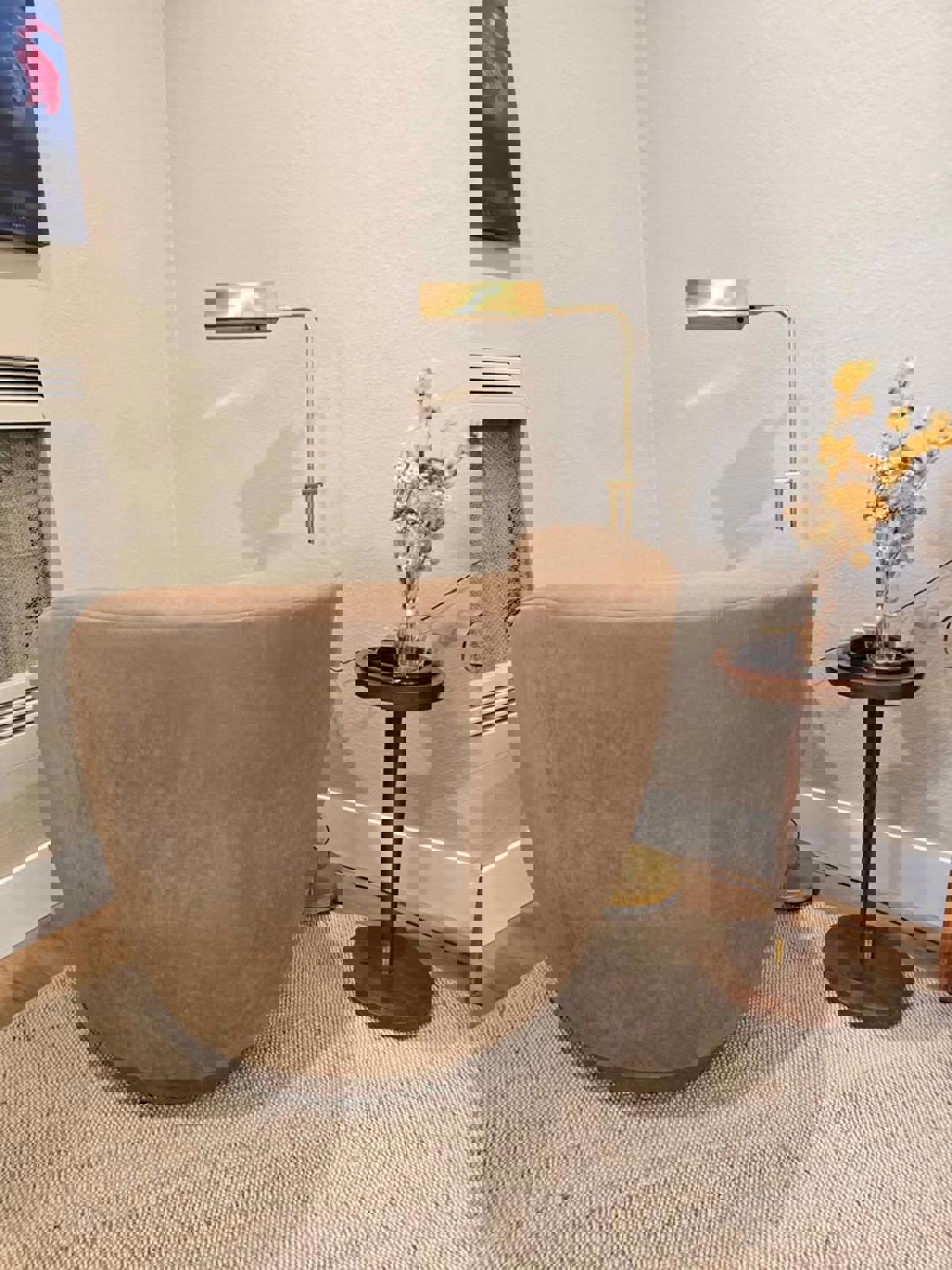 Custom Corkscrew Swivel Chair