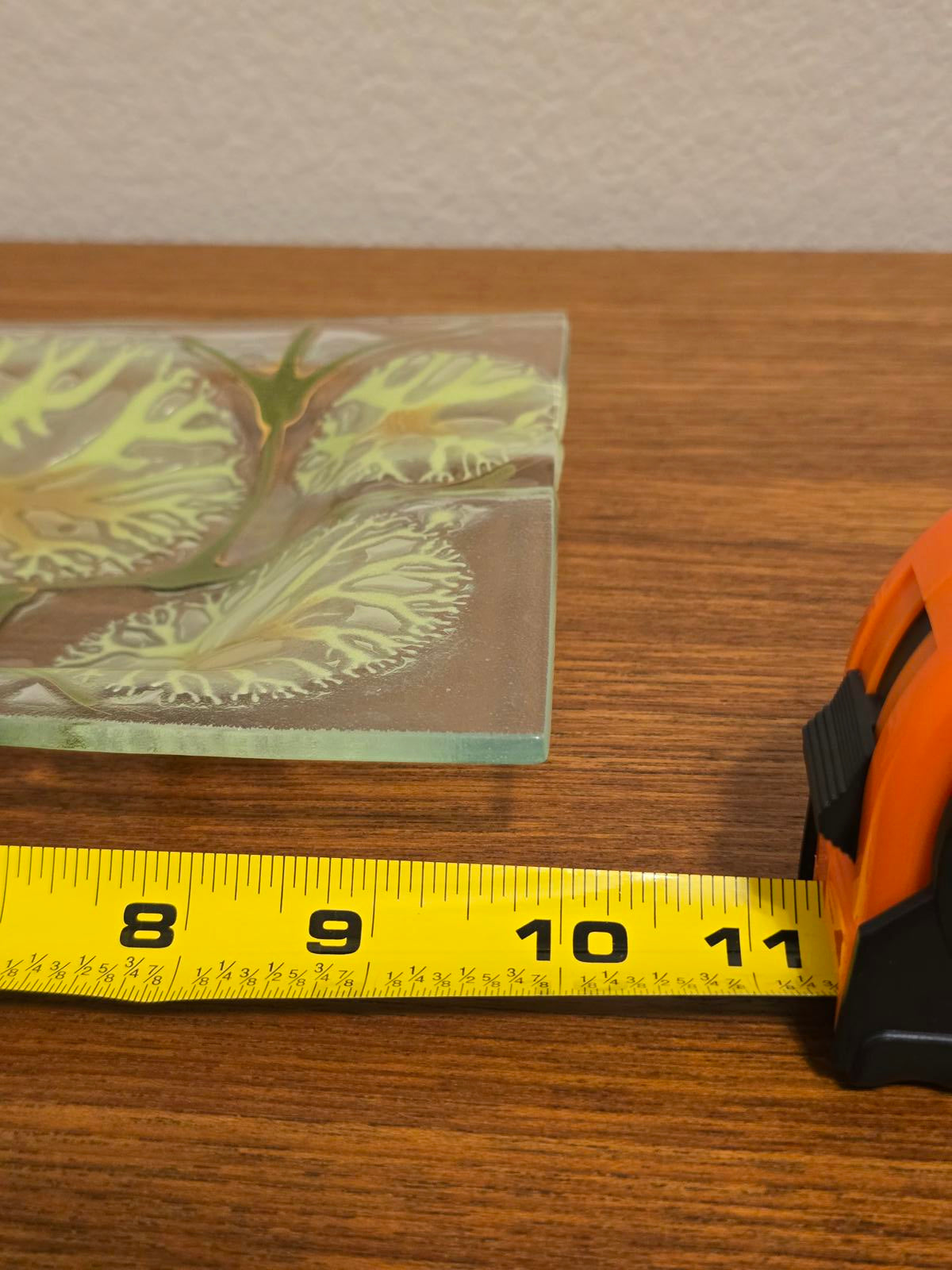 Vintage MCM Higgins Studio Fused-Glass Art Tray