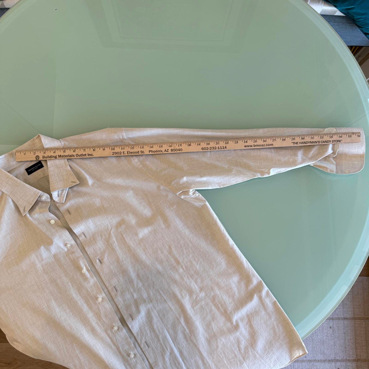 Proper Cloth - Custom Made Off-White Men's Dress Shirt