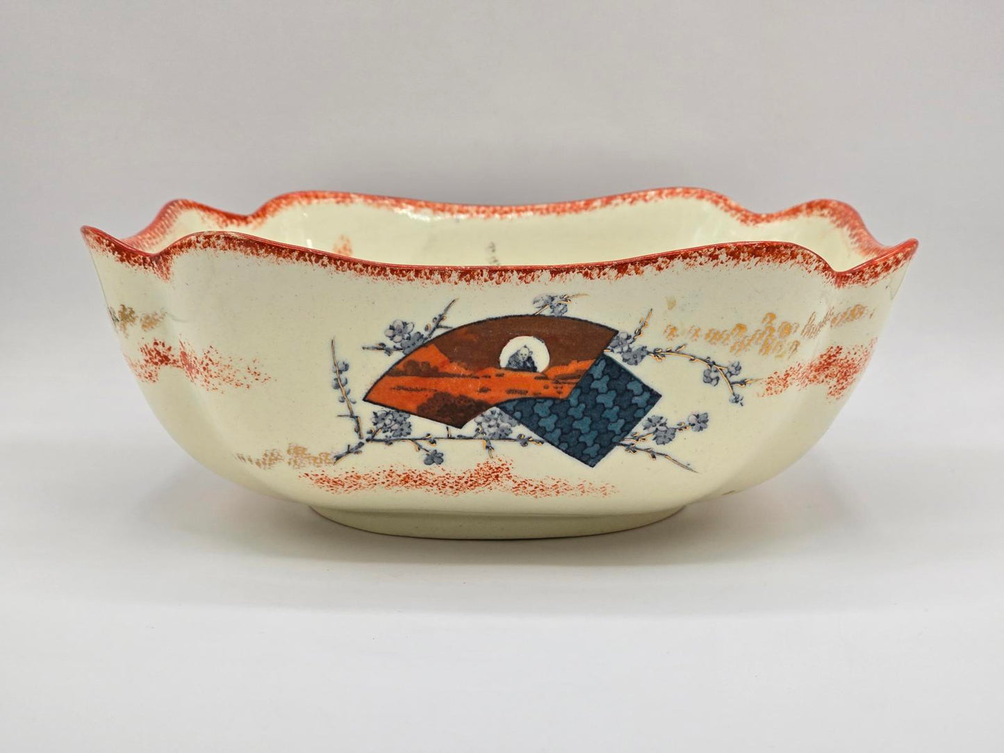 Antique Keller & Guerin "Ecrans" Faience Bowl