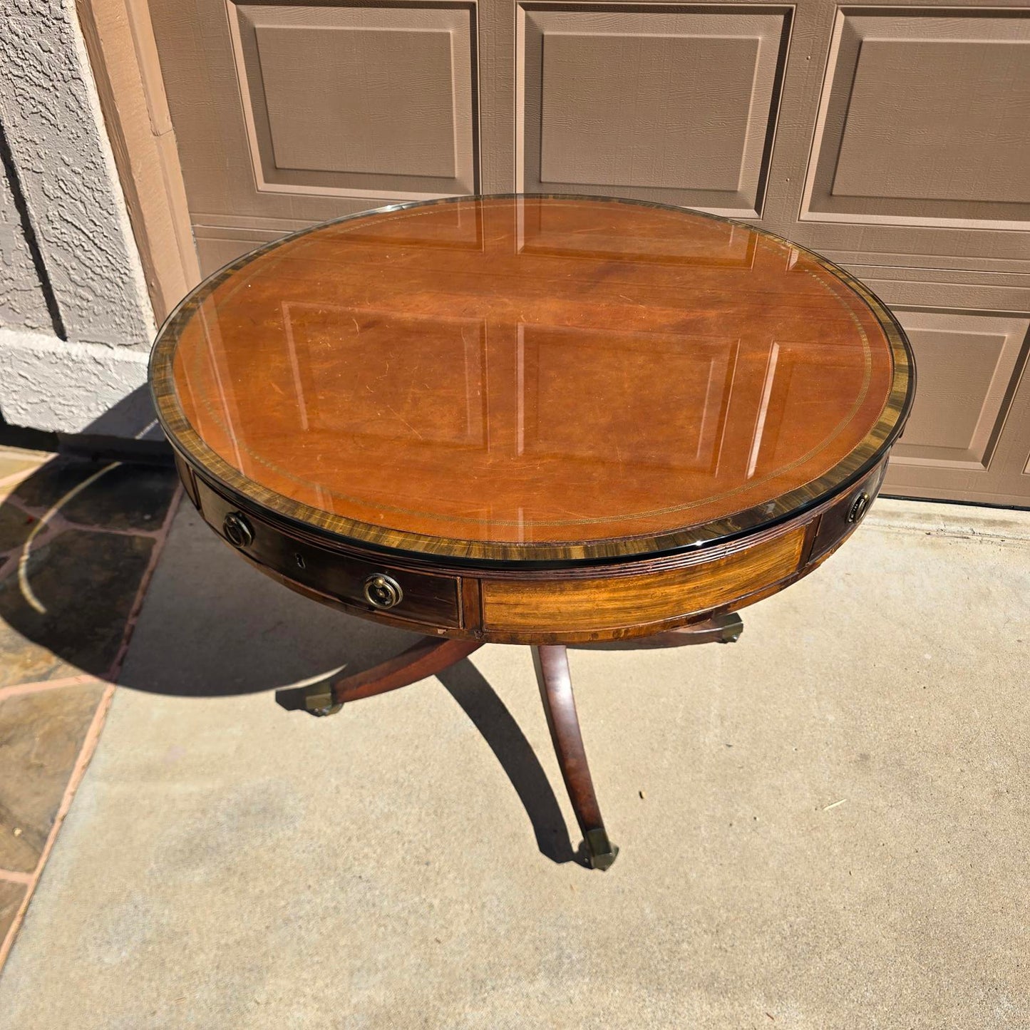 Antique Georgian Style Drum Table