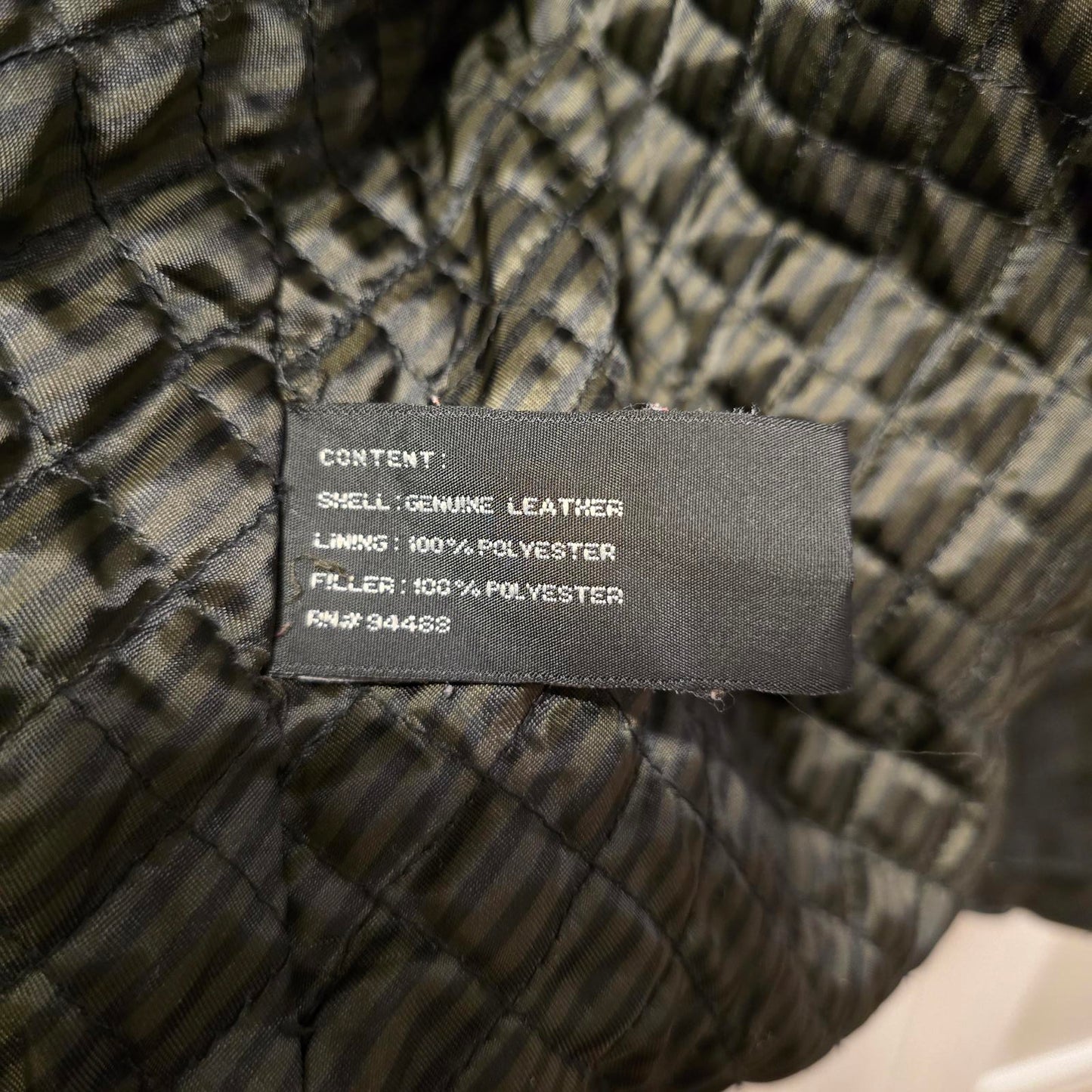 Claiborne Men's Black Lambskin Leather Jacket - Large