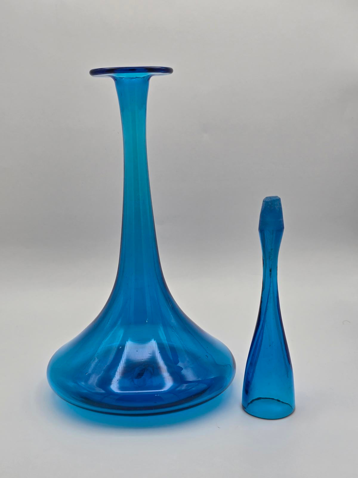 Rare Find! Vintage, Wayne Husted for Blenko "Shot Glass" Decanter