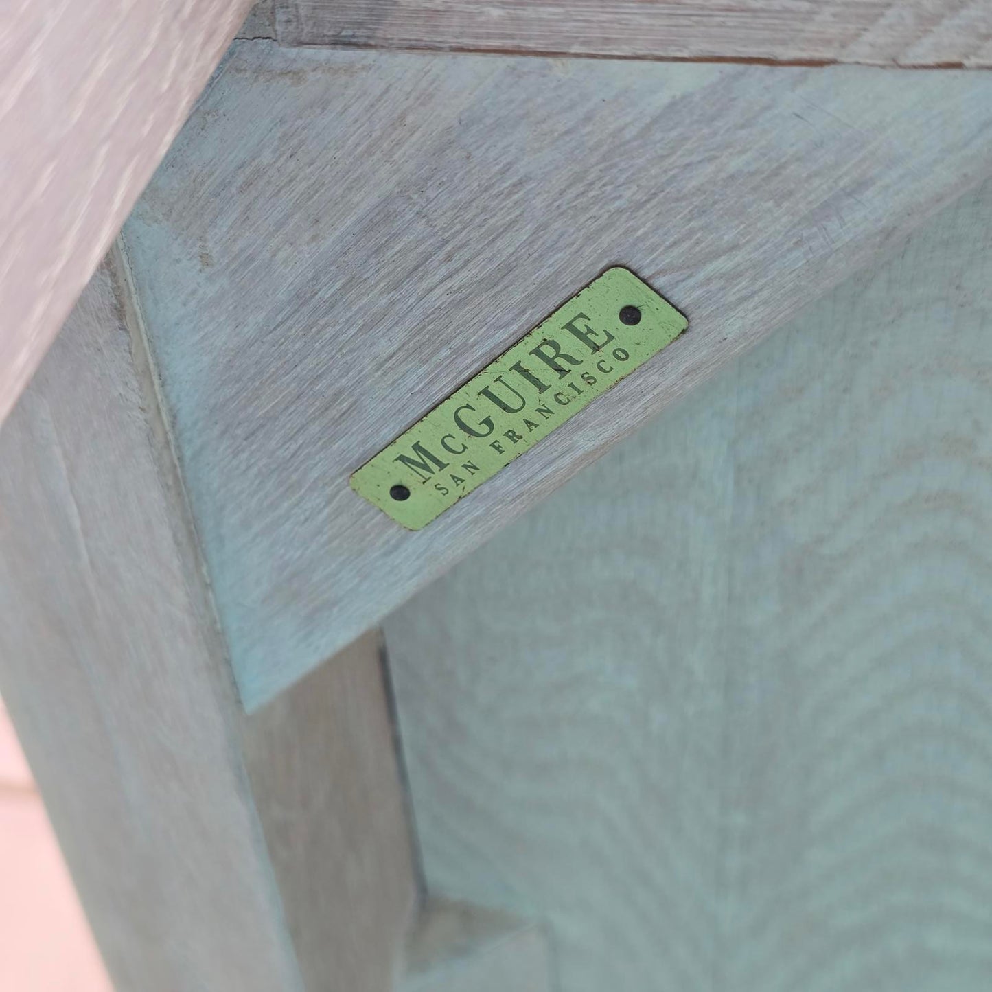 Vintage McGuire Furniture Wood Dining Table