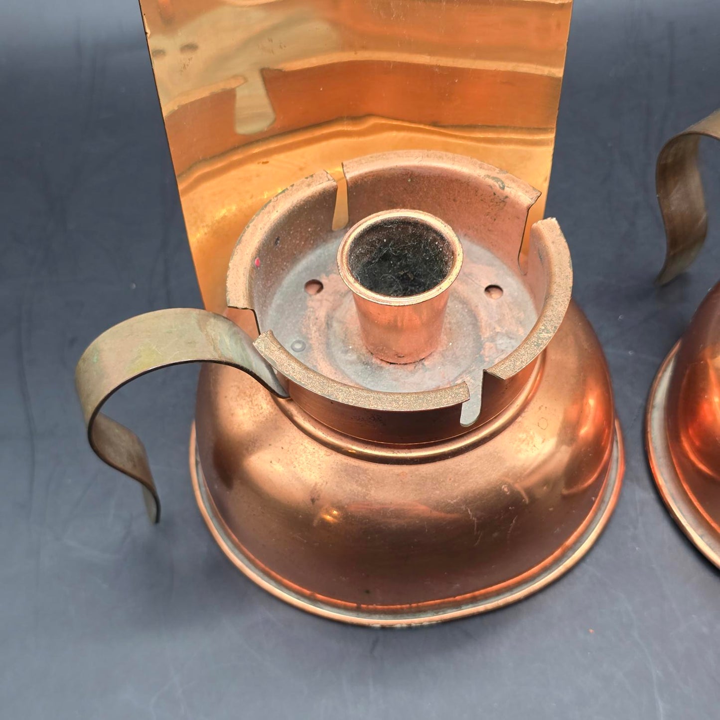 Vintage Coppercraft Guild Copper and Brass Chamber-Stick Candle Holders