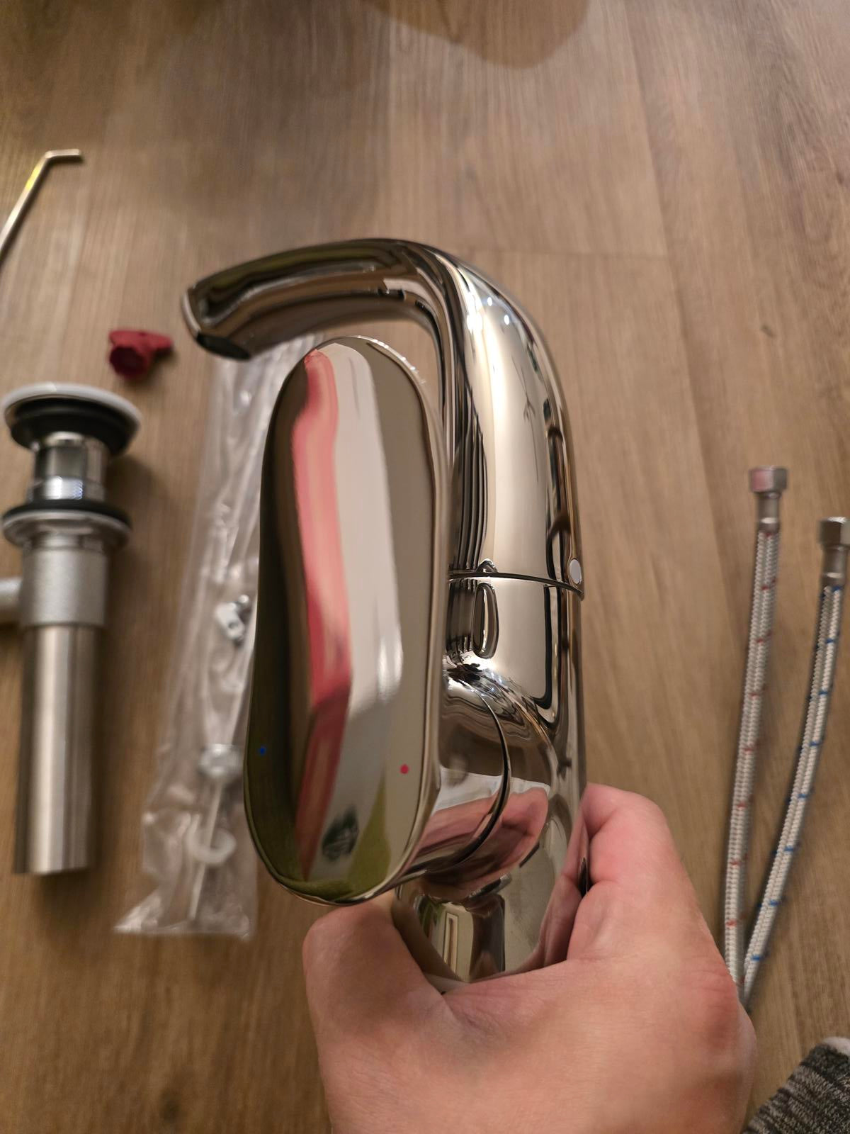 Toto Bathroom Sink Single-Hole Faucet- Polished Nickel 1.2GPM