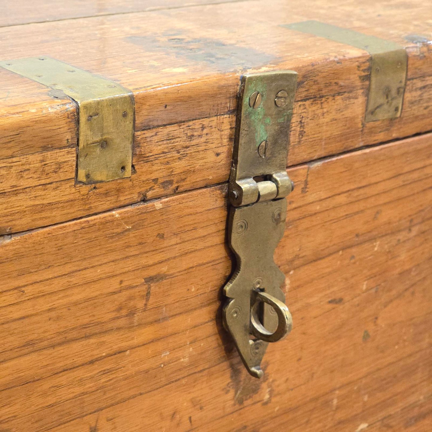 Vintage/Antique Campaign-Naval Travel Trunk