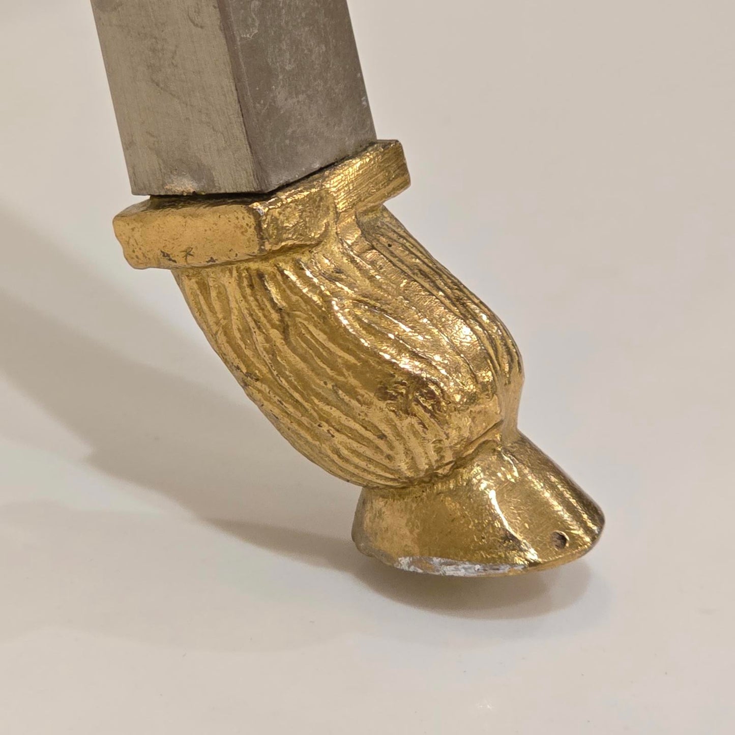 Vintage Maison Jansen Style Rams Head Magazine Rack