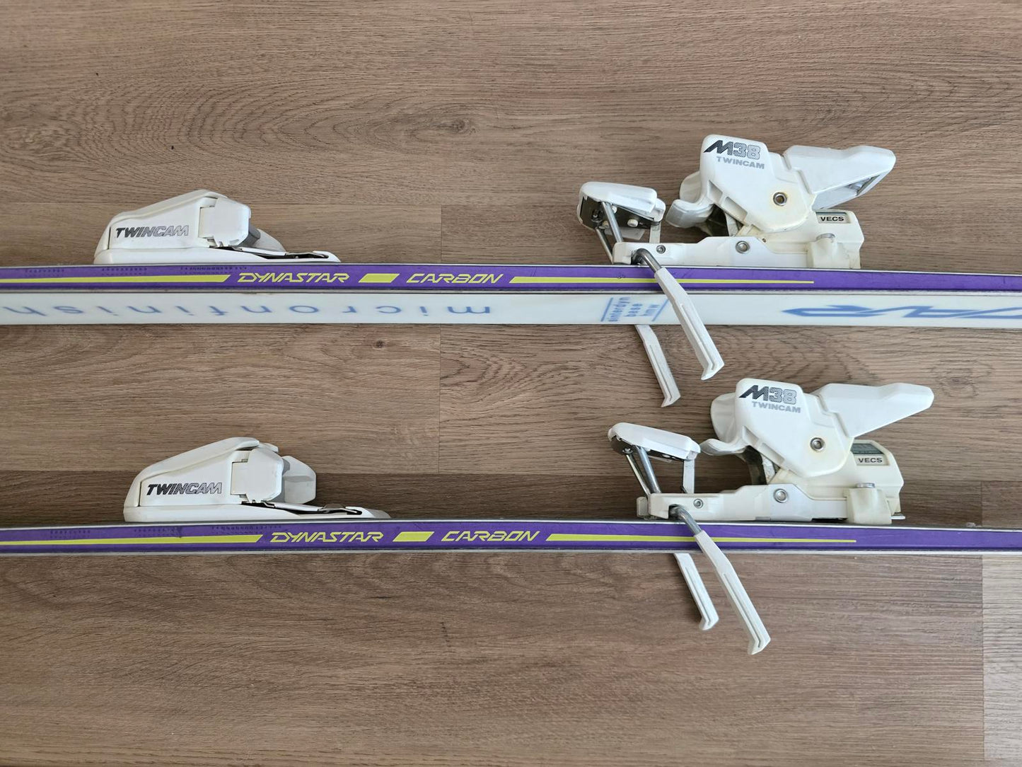 Dynastar Carbon Skis w/ M38 Bindings, Poles and Case - 180cm