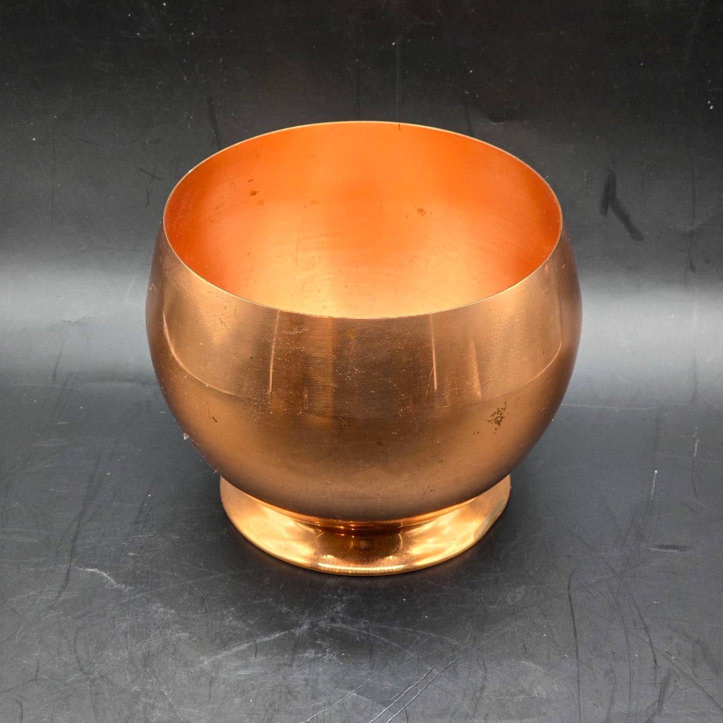 Vintage Coppercraft Guild Solid Copper Violet Bowl