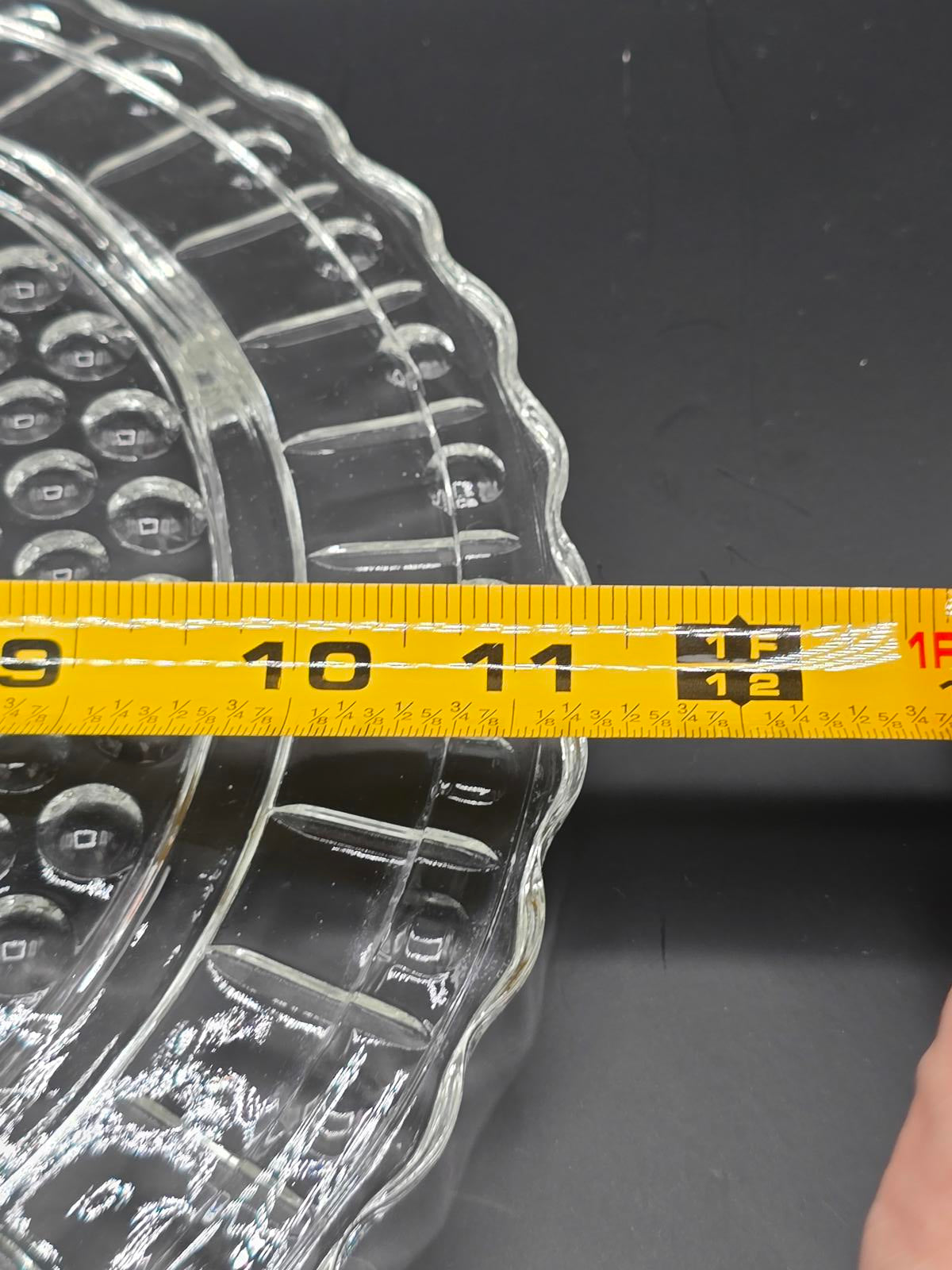 Vintage Federal Glass Company 11" Footed Serving Platter