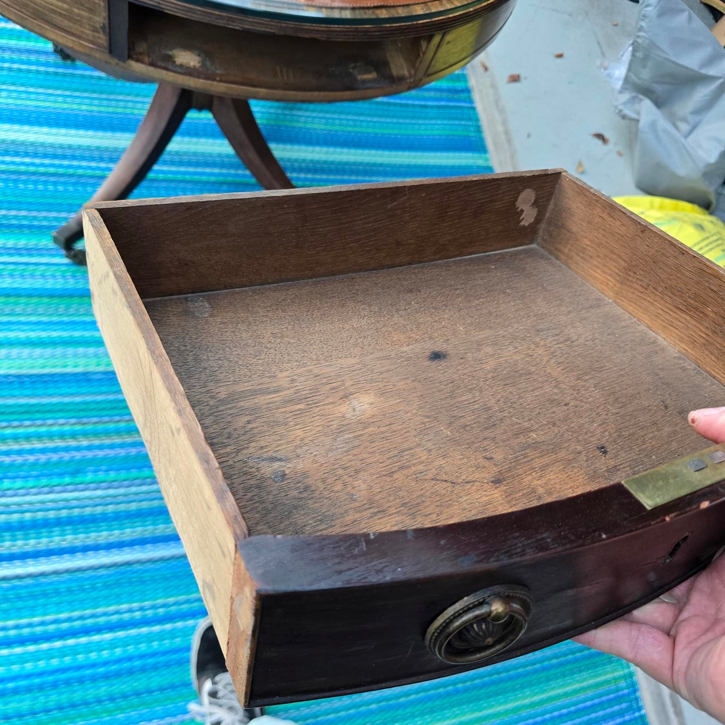 Antique Georgian Style Drum Table