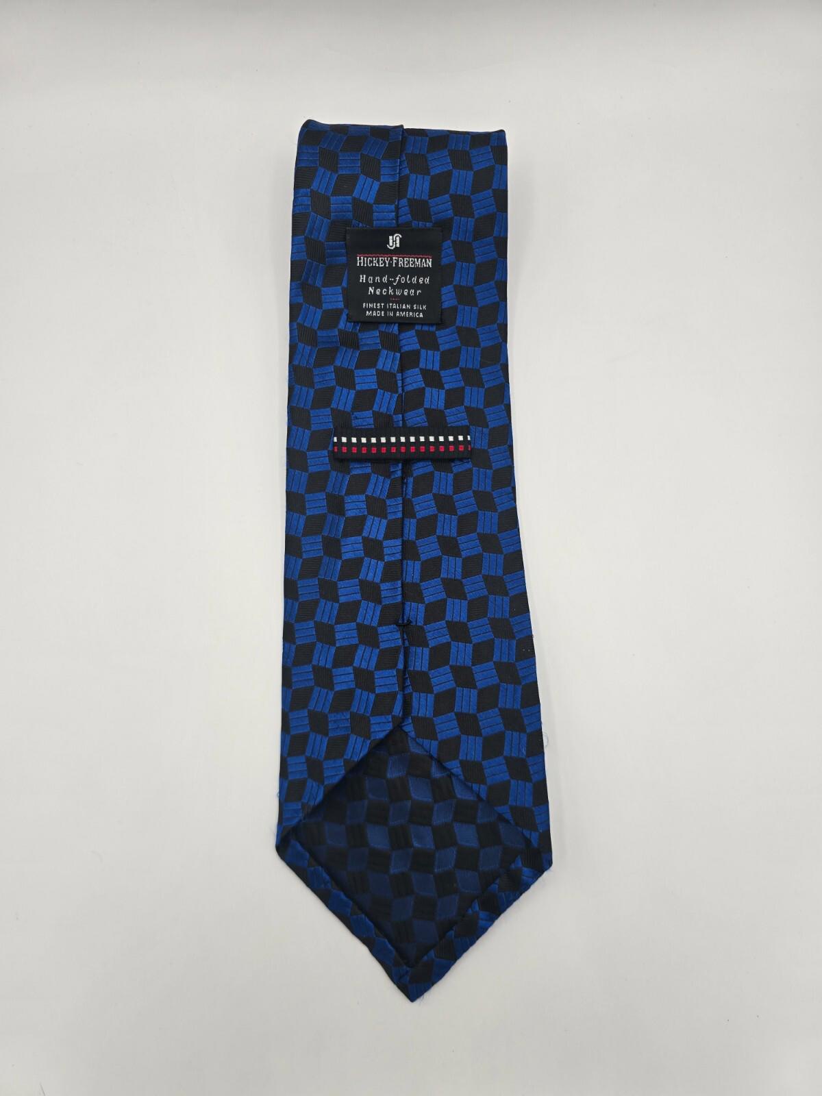 Hickey Freeman Tie - Blue/Black