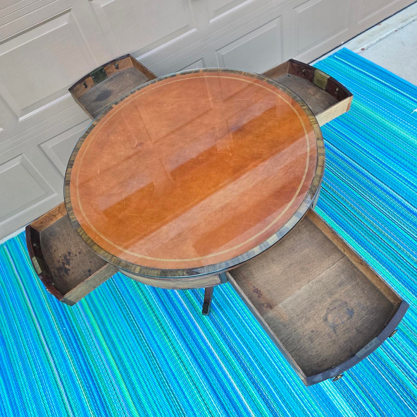 Antique Georgian Style Drum Table