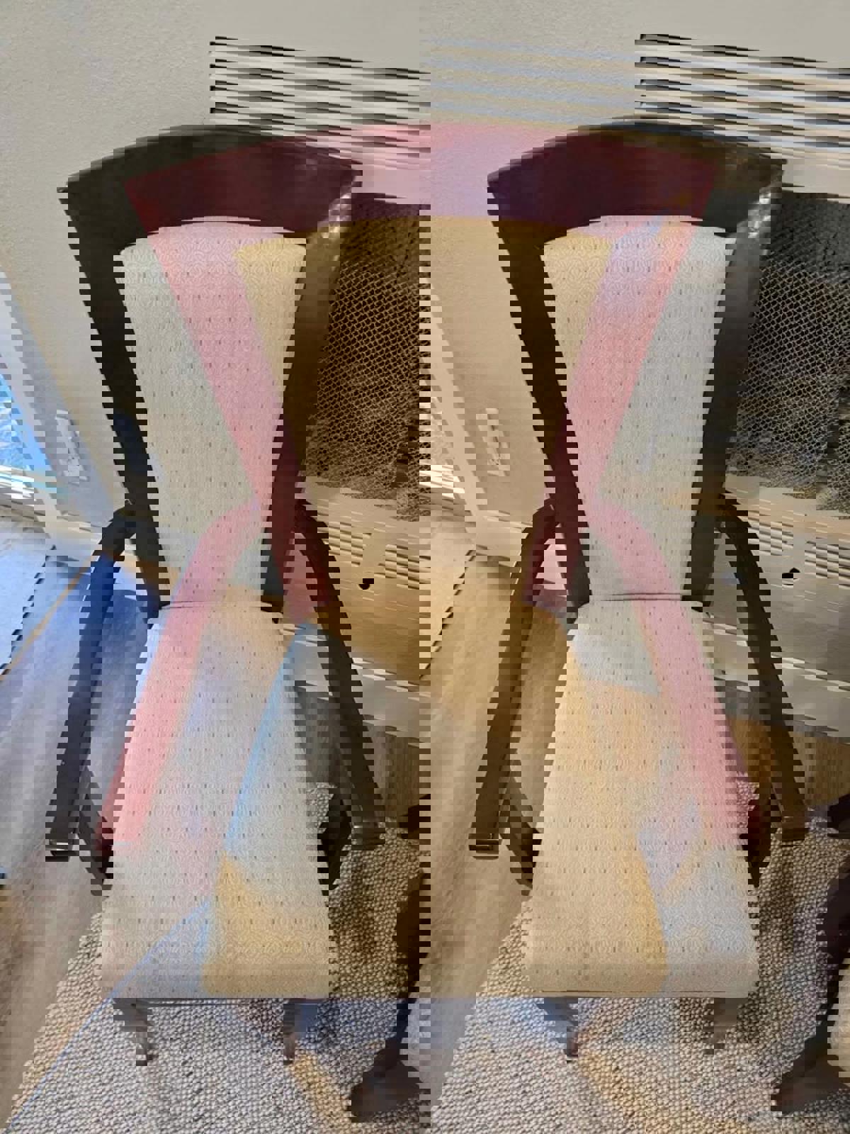 Elegant Pair of Armed Side Chairs