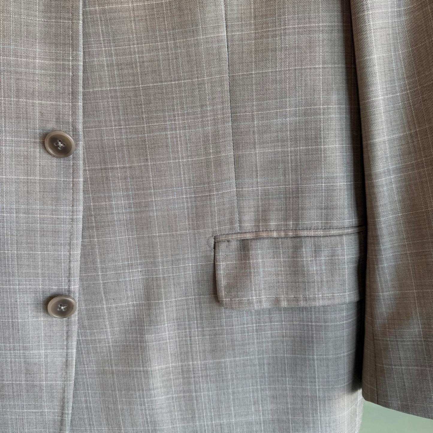 Faconnable Designer Men's Light Taupe Suit